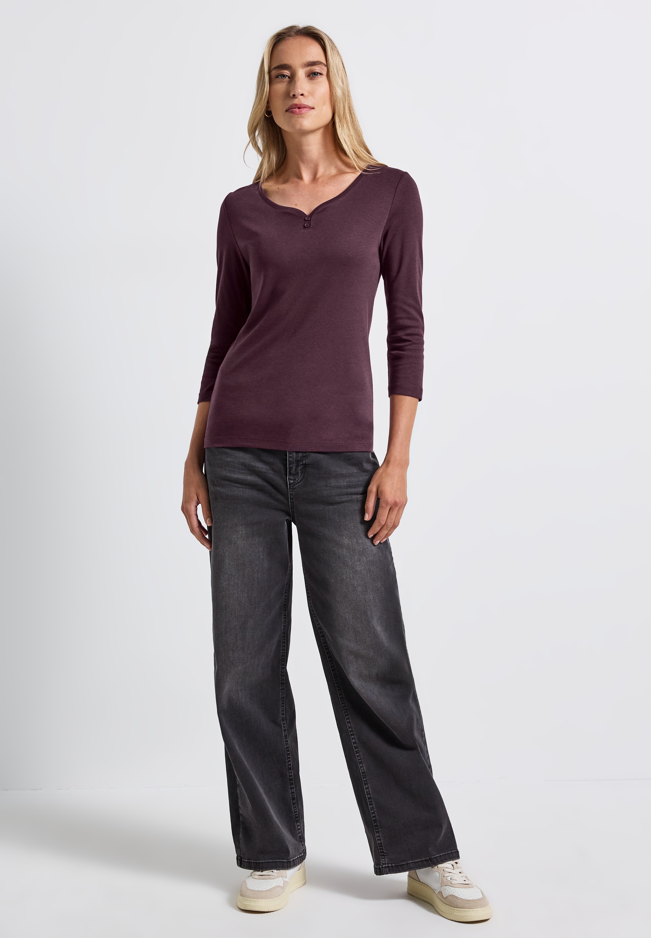 STREET ONE 3/4-Arm-Shirt, mit 3/4 Ärmeln