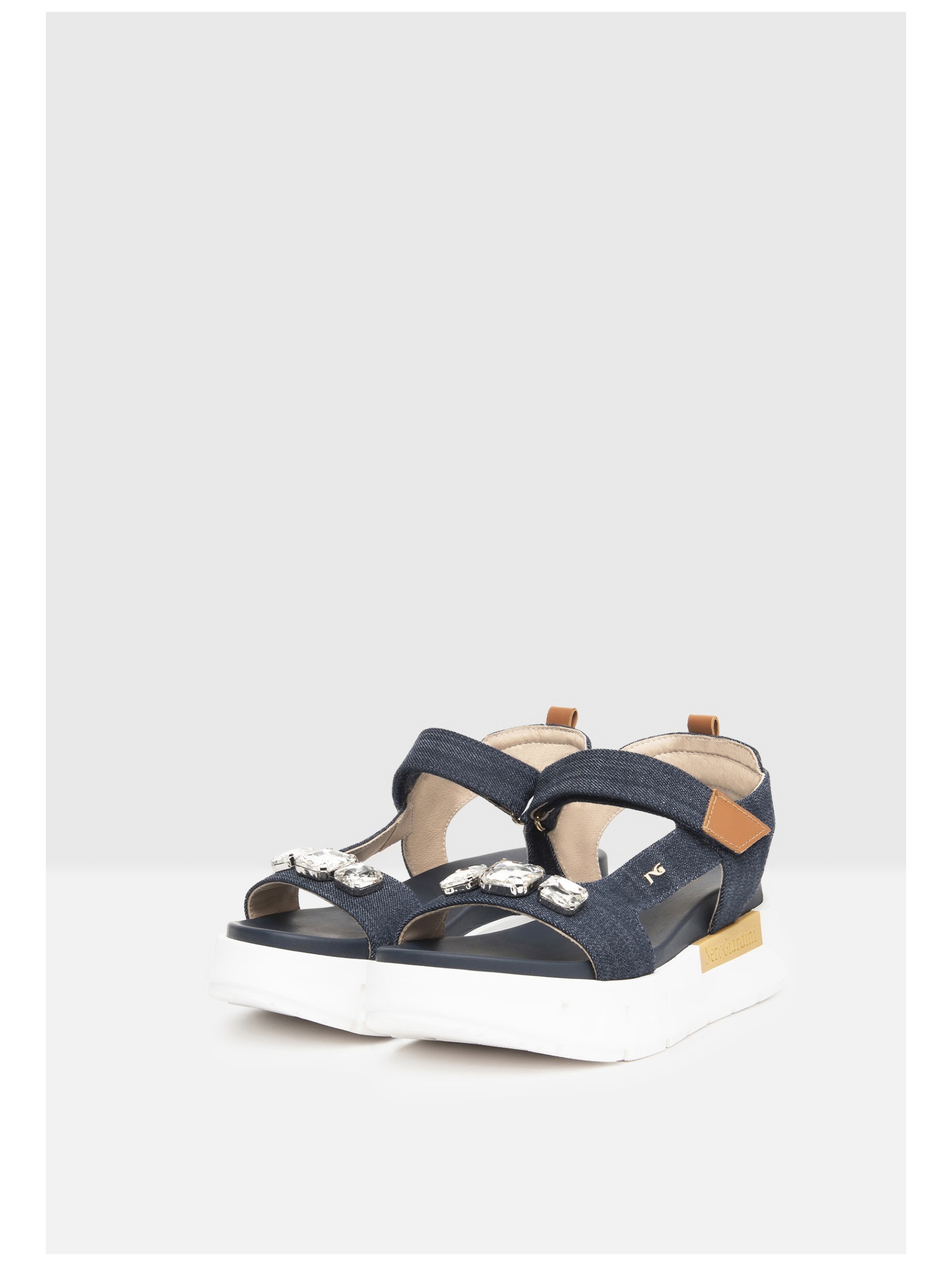Nero Giardini Plateausandaletten »Nero Giardini Sandalen Lederimitat/Textil«