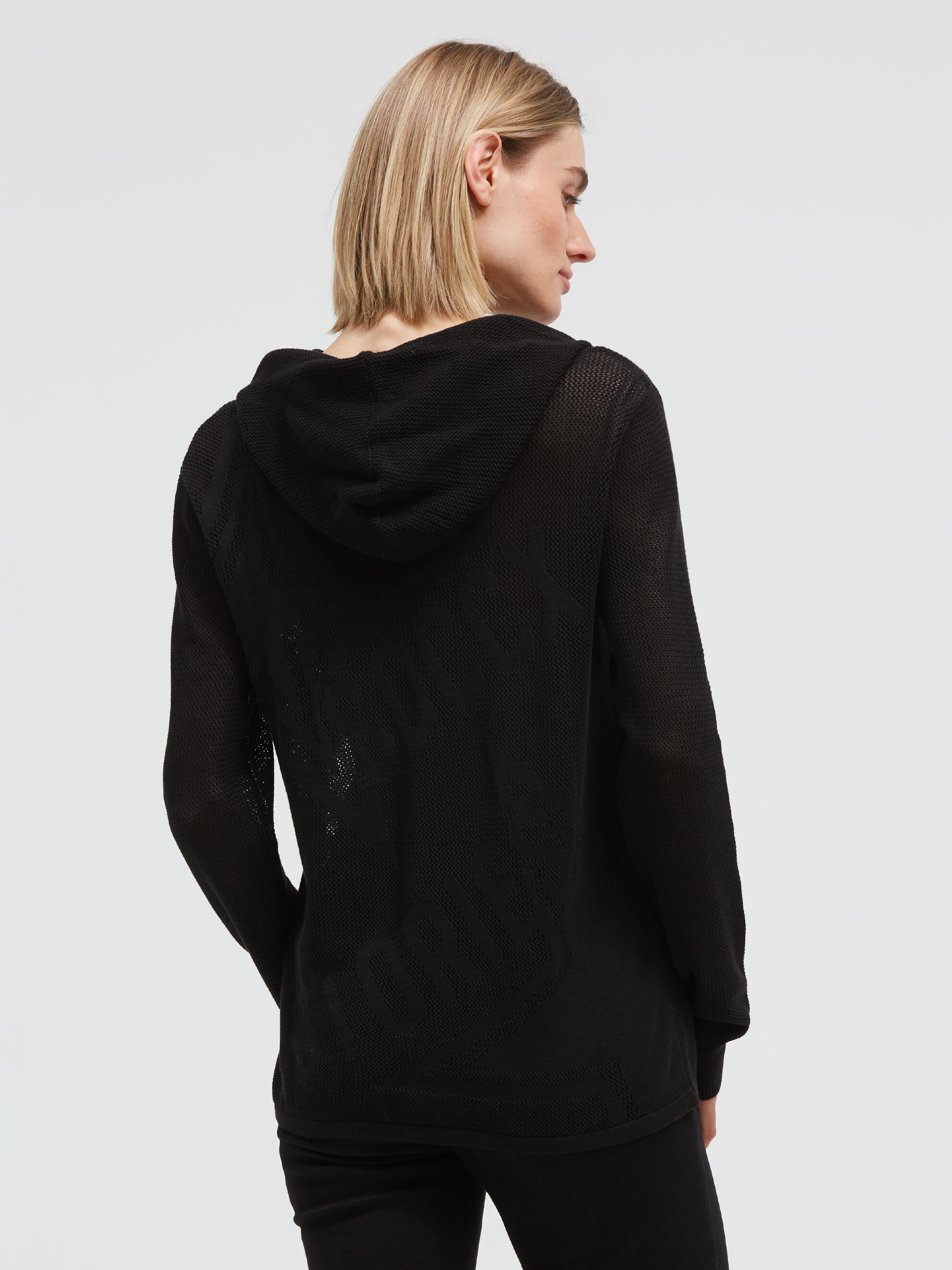 SOCCX Kapuzenpullover mit Intarsien-Strick