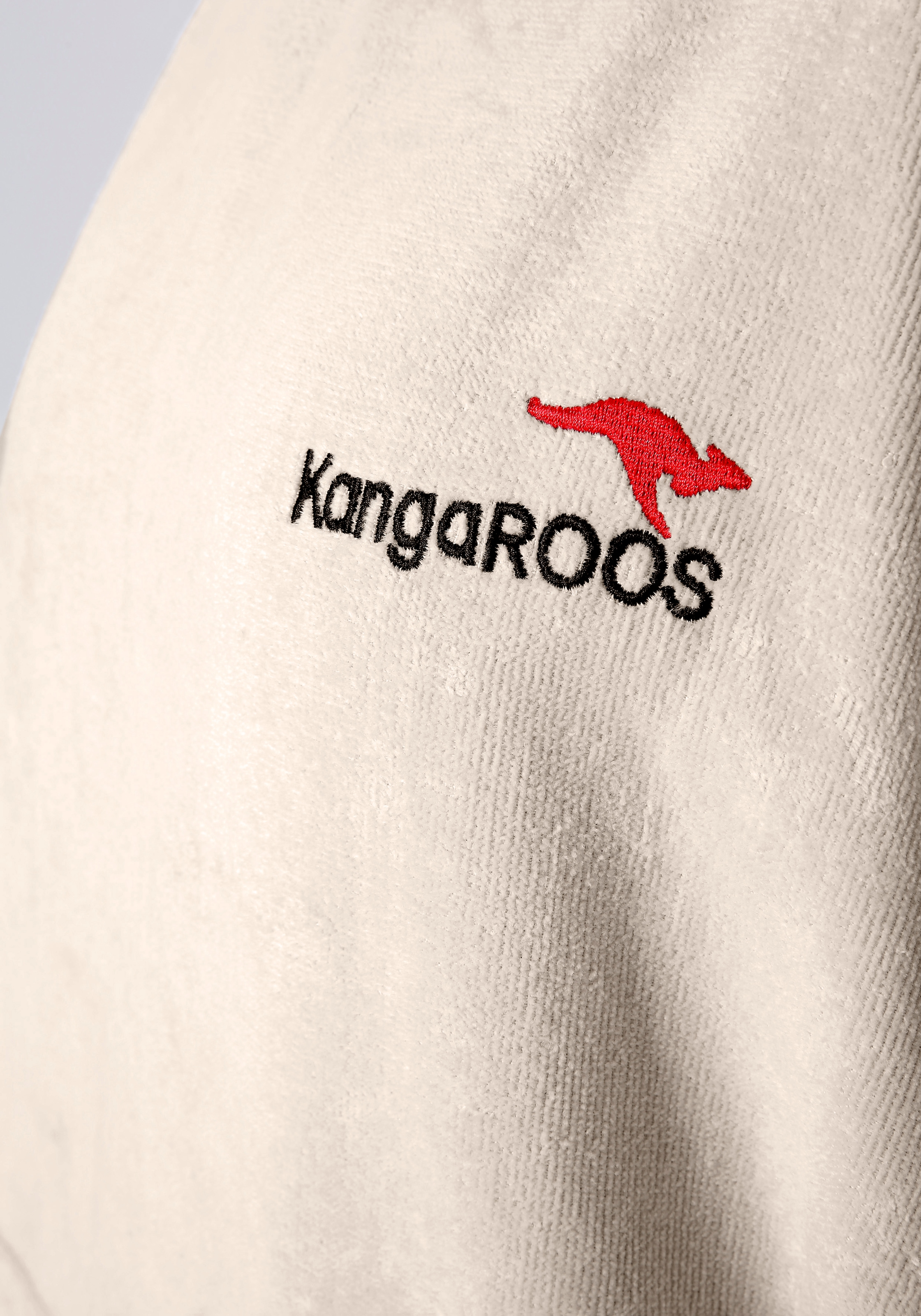 KangaROOS Badeponcho »Summer, ideal für Sauna, Spa & im Urlaub, Damen & Herren«, (1 St.), Surfponcho, mit Bauchtasche, 100% Baumwolle, Frottee