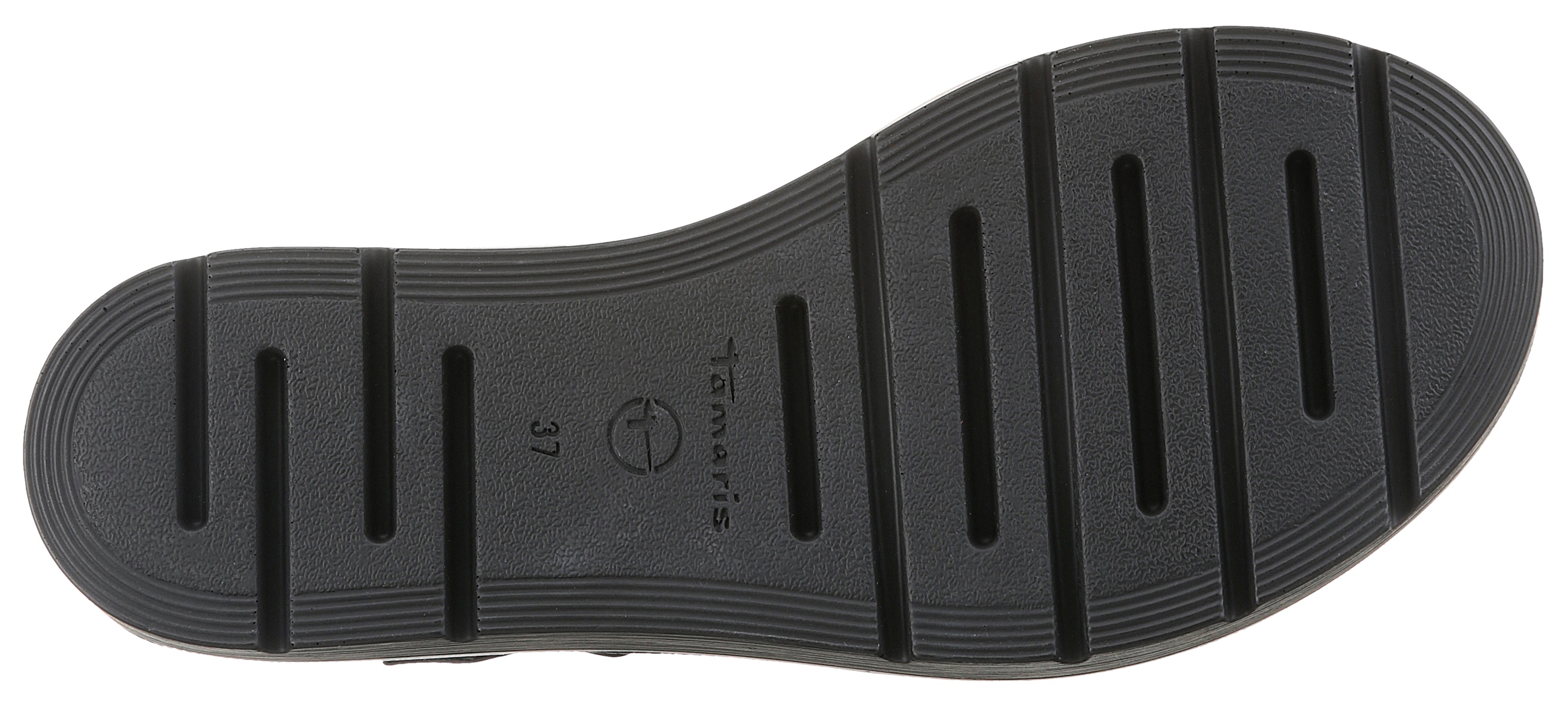 Thumbnail - Tamaris Keilsandalette, Riemchensandale, Sommerschuh mit Muster am Plateau