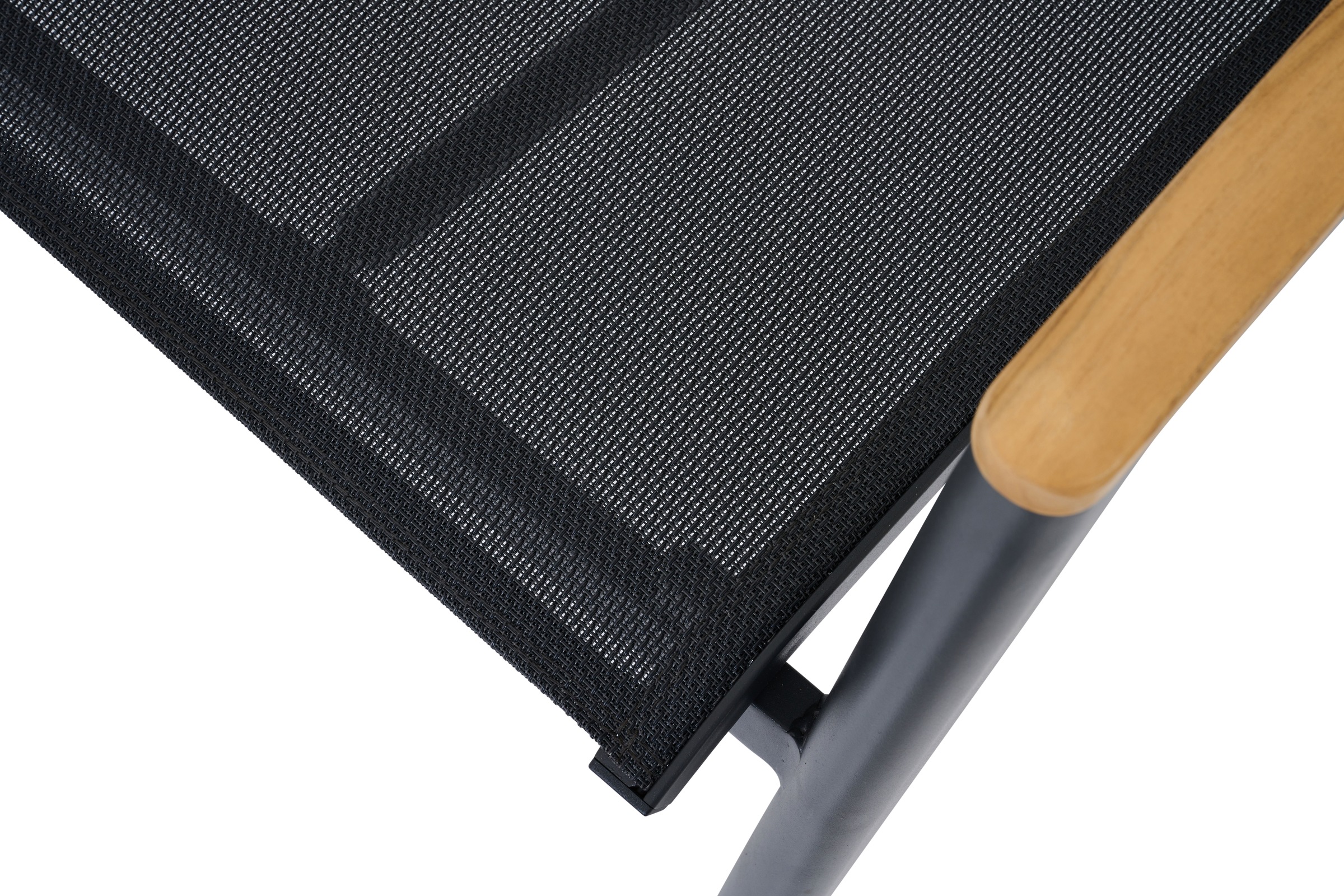 Siena Garden Gartensessel »BOLOGNA Move Sessel« Aluminiumgestell, Rope Geflecht, Armlehnen aus Teak FSC 100%