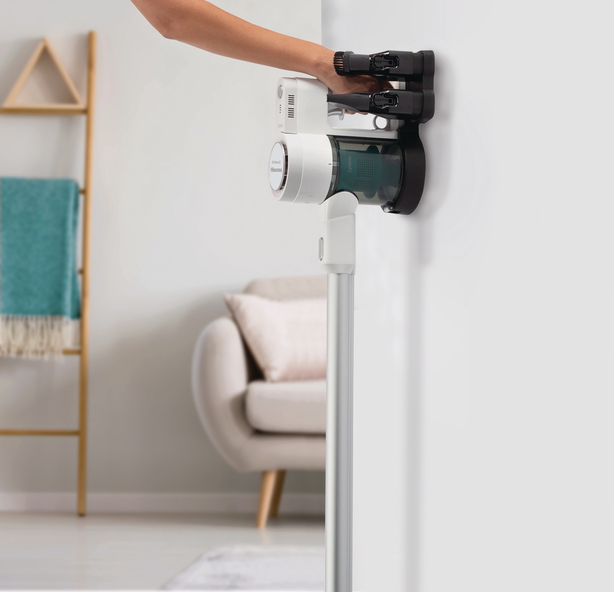 Hisense Akku-Bodenstaubsauger »HVC6133W«
