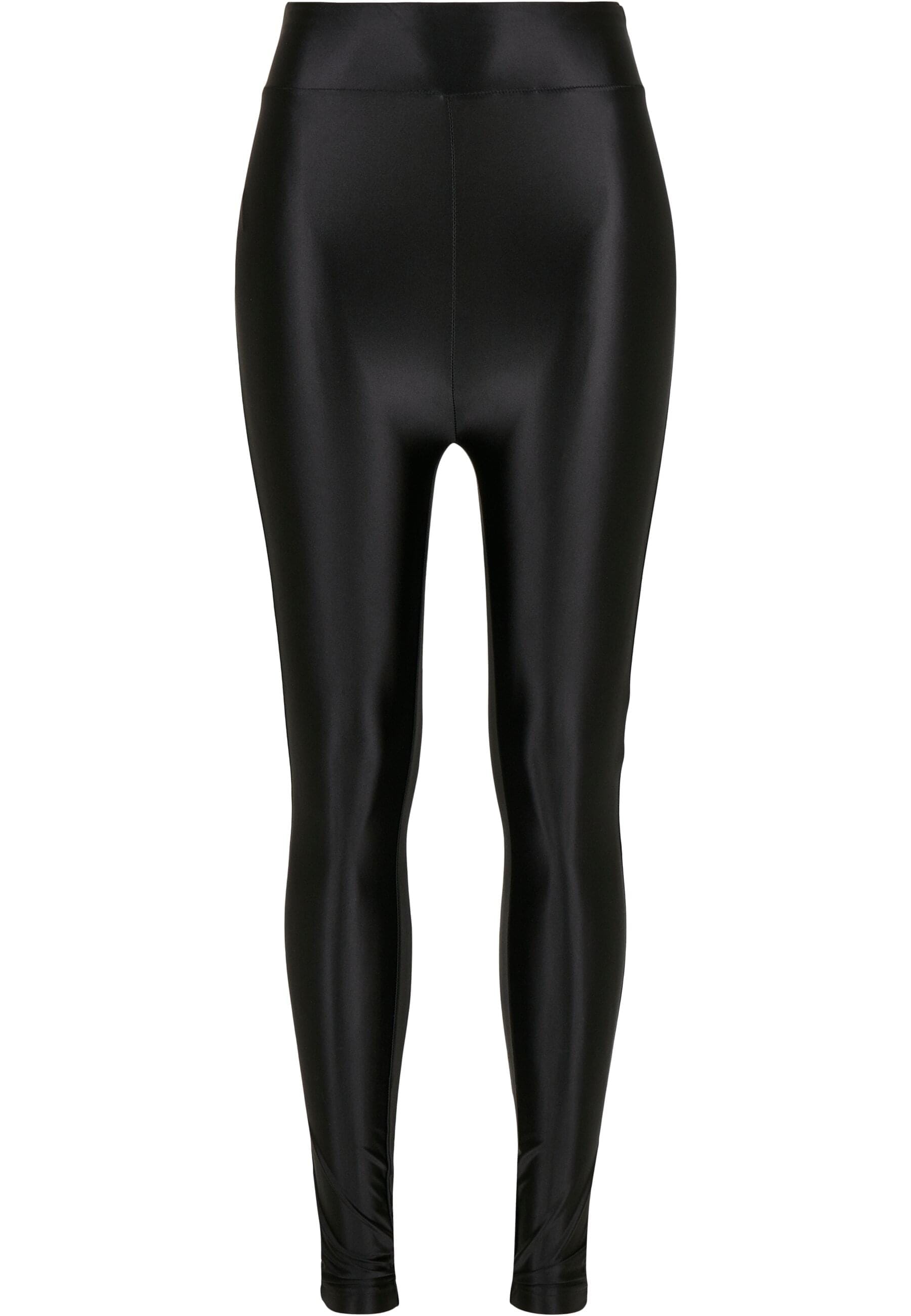 Leggings »Urban Classics Damen Ladies Highwaist Shiny Metallic Leggings«, (1 tlg.)