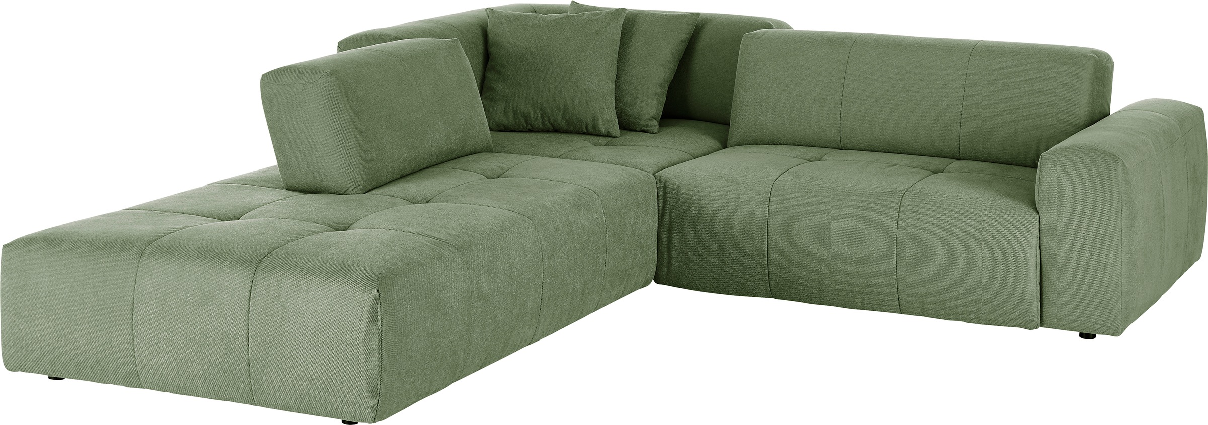 3C Candy Ecksofa »Yoshy Komfortsofa, bequem und modern, hochwertige Verarbeitungsdetails«, Zwei verschiedene Sitztiefen durch verstellbare Rückenlehne, L-Form