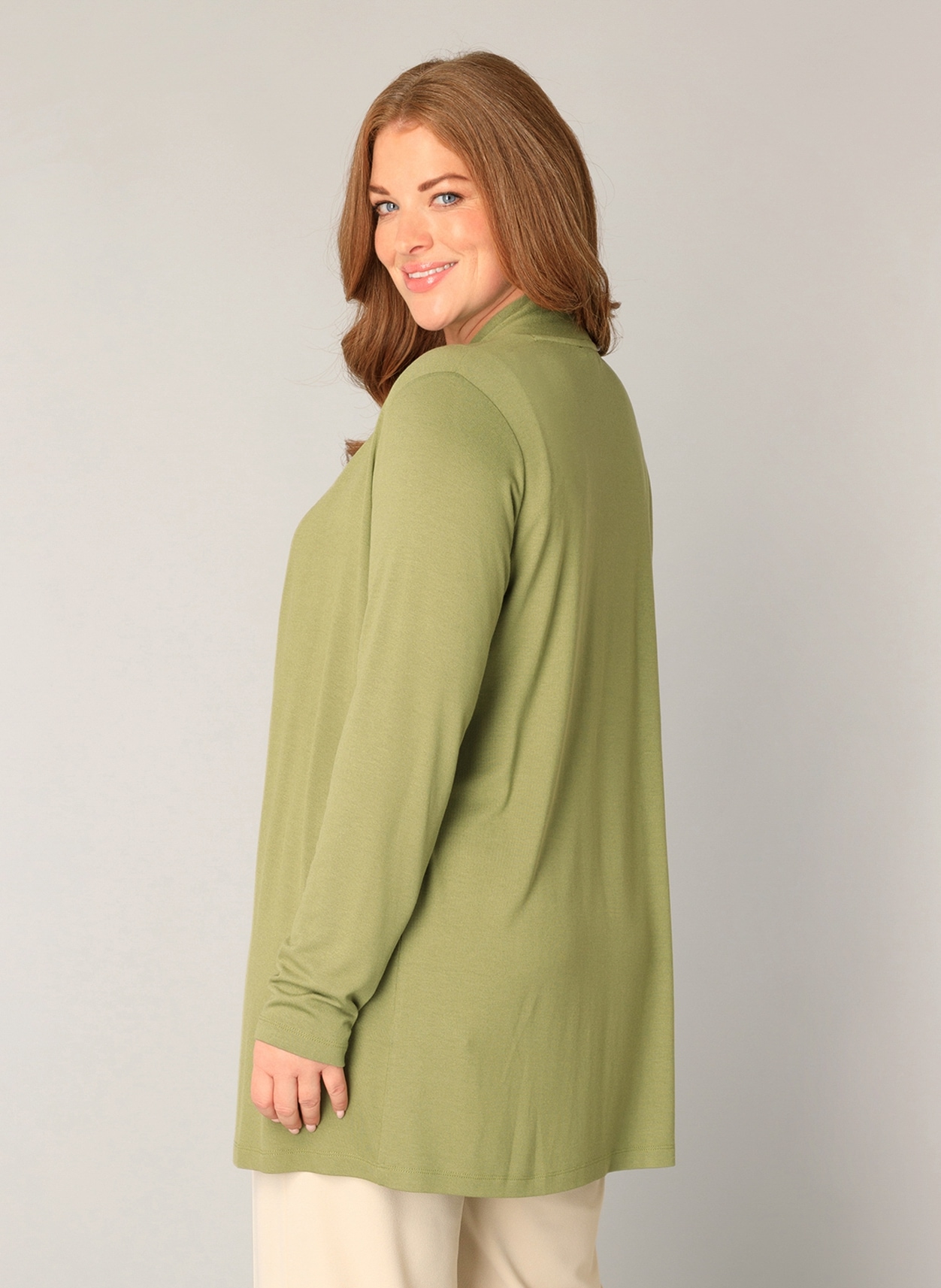 Base Level Curvy Strickjacke »Ayla« offen, ohne Verschluss