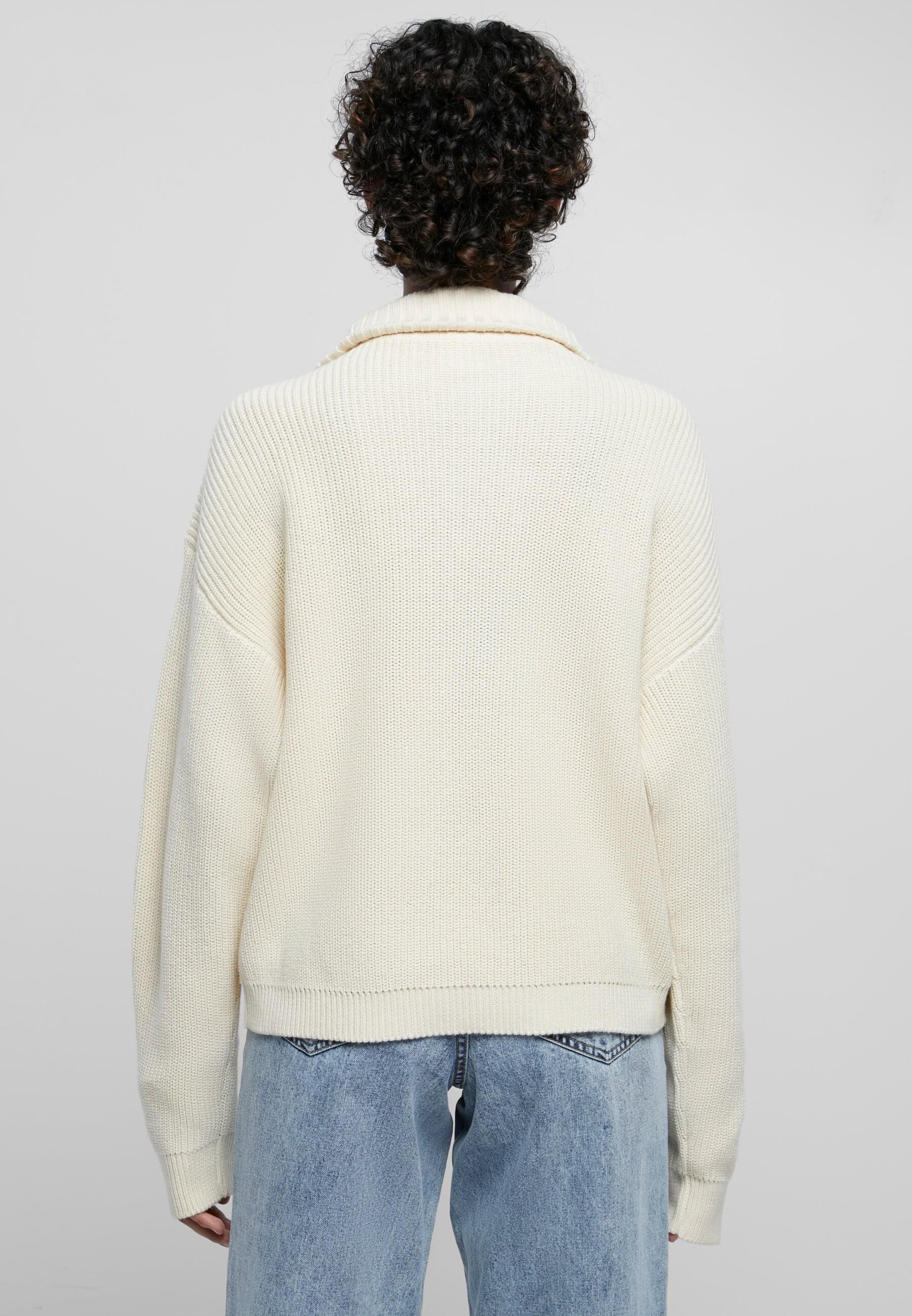 URBAN CLASSICS Sweatjacke »Damen Ladies Oversized Knit Troyer«