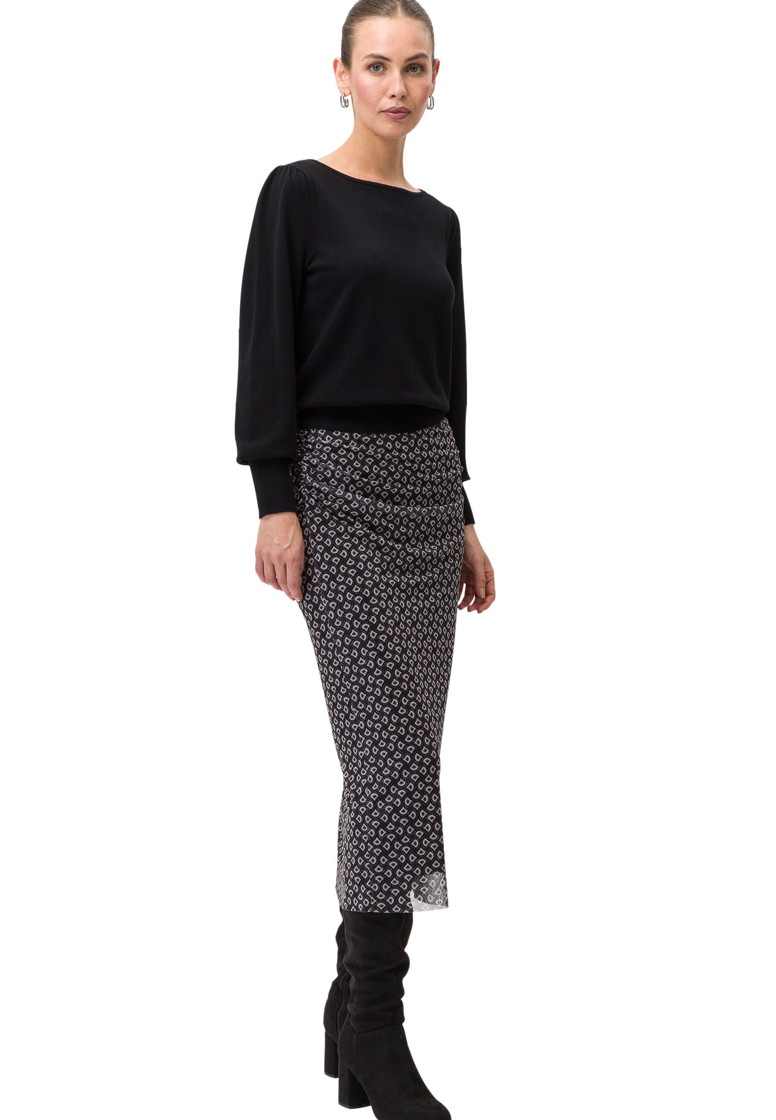 Zero Strickpullover »zero Pullover mit U-Boot Ausschnitt«, (1 tlg.), Plain/ohne Details