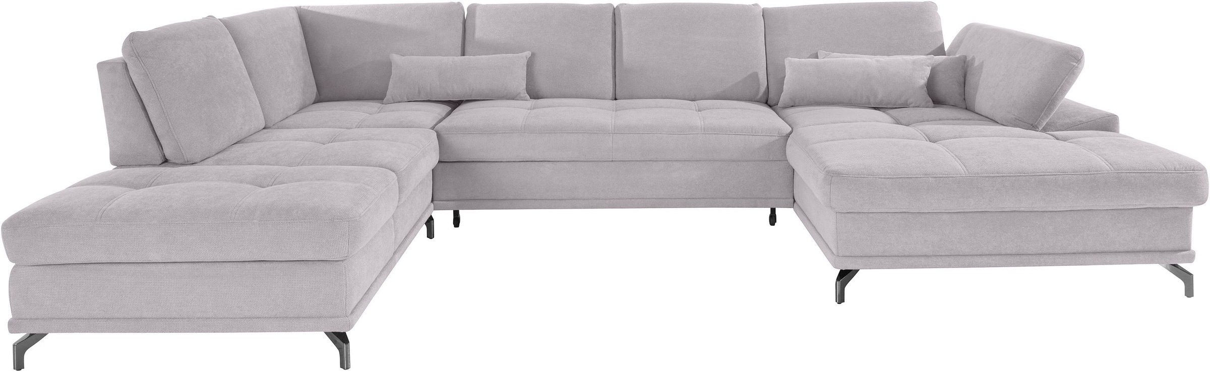 Places of Style Wohnlandschaft "Costello U-Form, B: 363 cm mit Sitztiefen-, günstig online kaufen