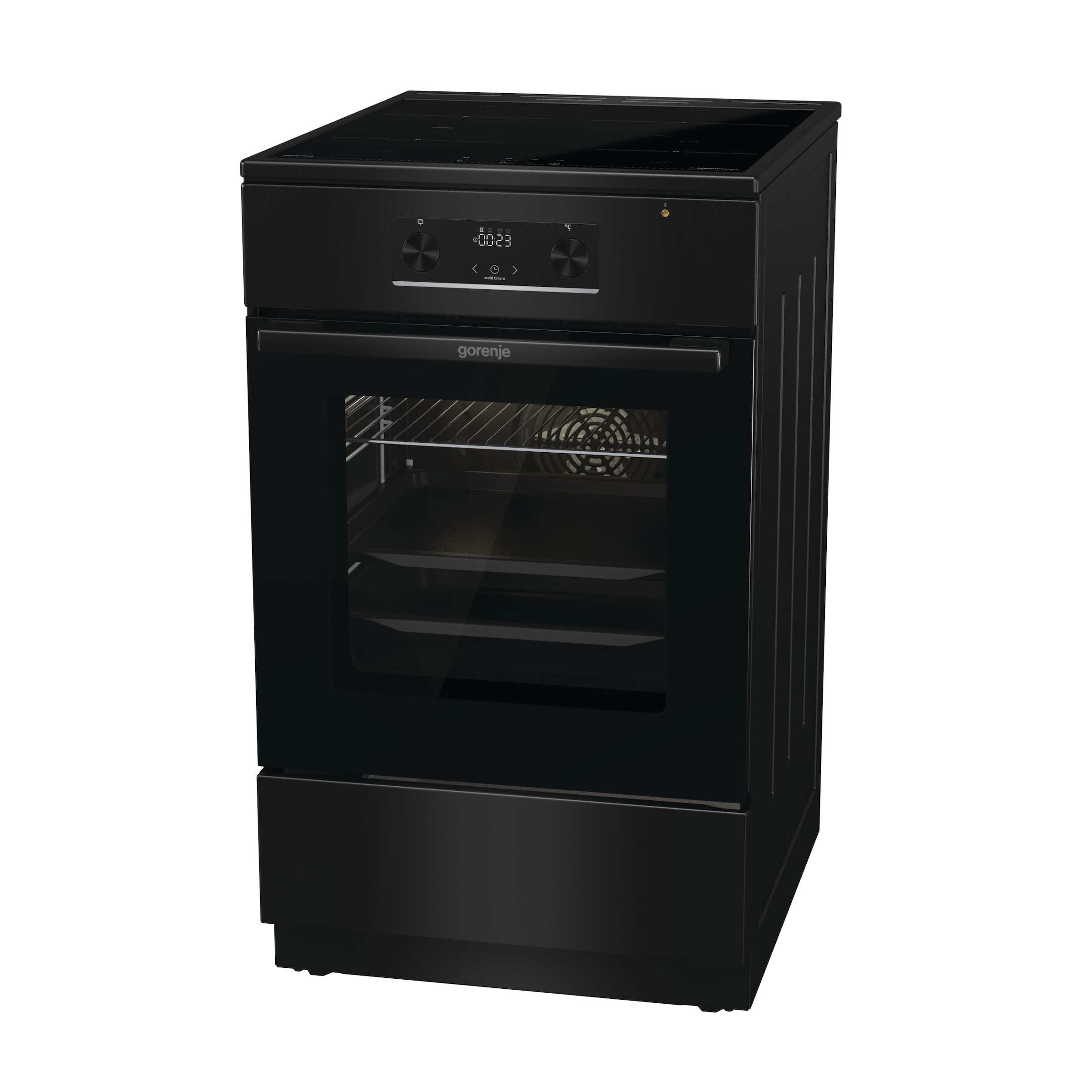 GORENJE Induktions-Standherd »MEKIS510IB« mit 1-fach-Teleskopauszug Aqua Clean 1 Stk. tlg. Pizzafunktion mit 275 °C – perfekt für Pizza, Focaccia und mehr!
