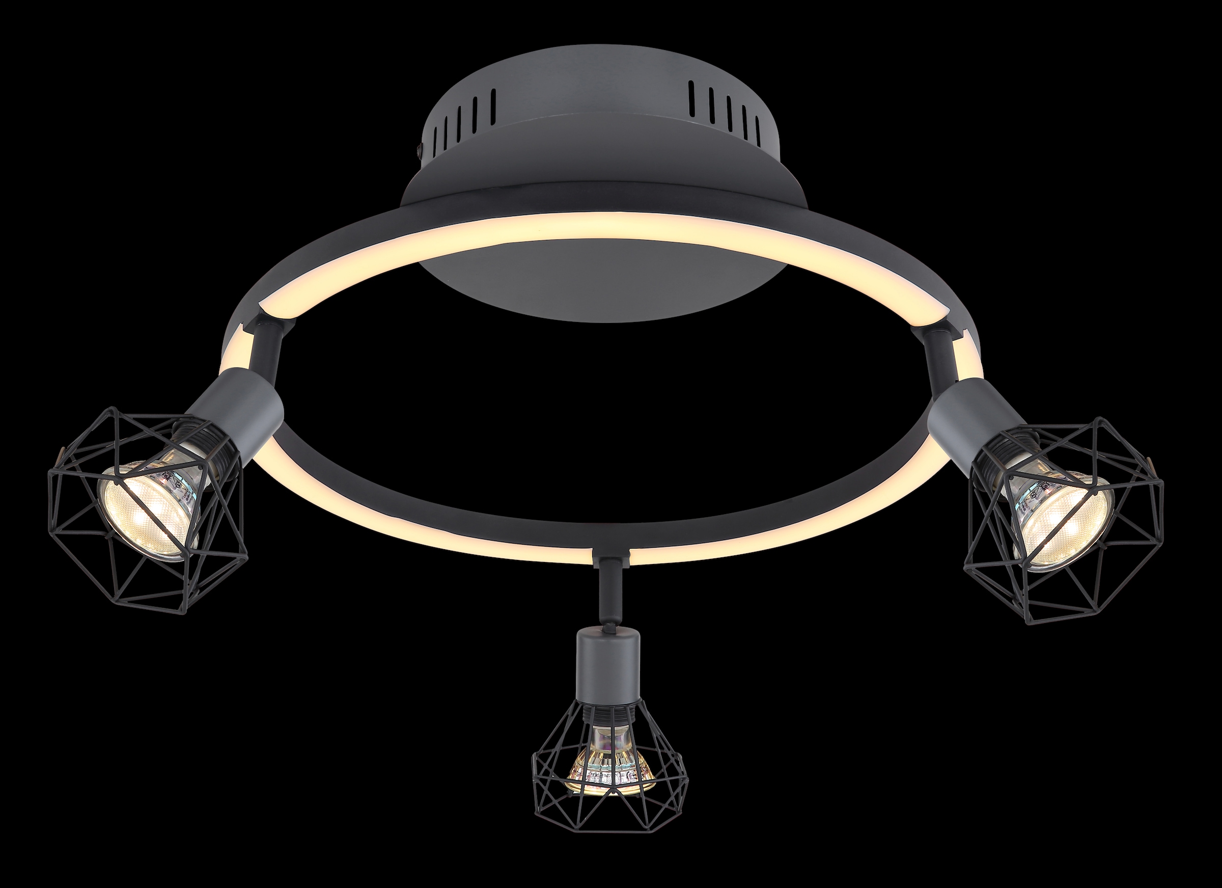 GLOBO LIGHTING Deckenstrahler »JUTTA« LED-Modul 1 Stk. Warmweiß