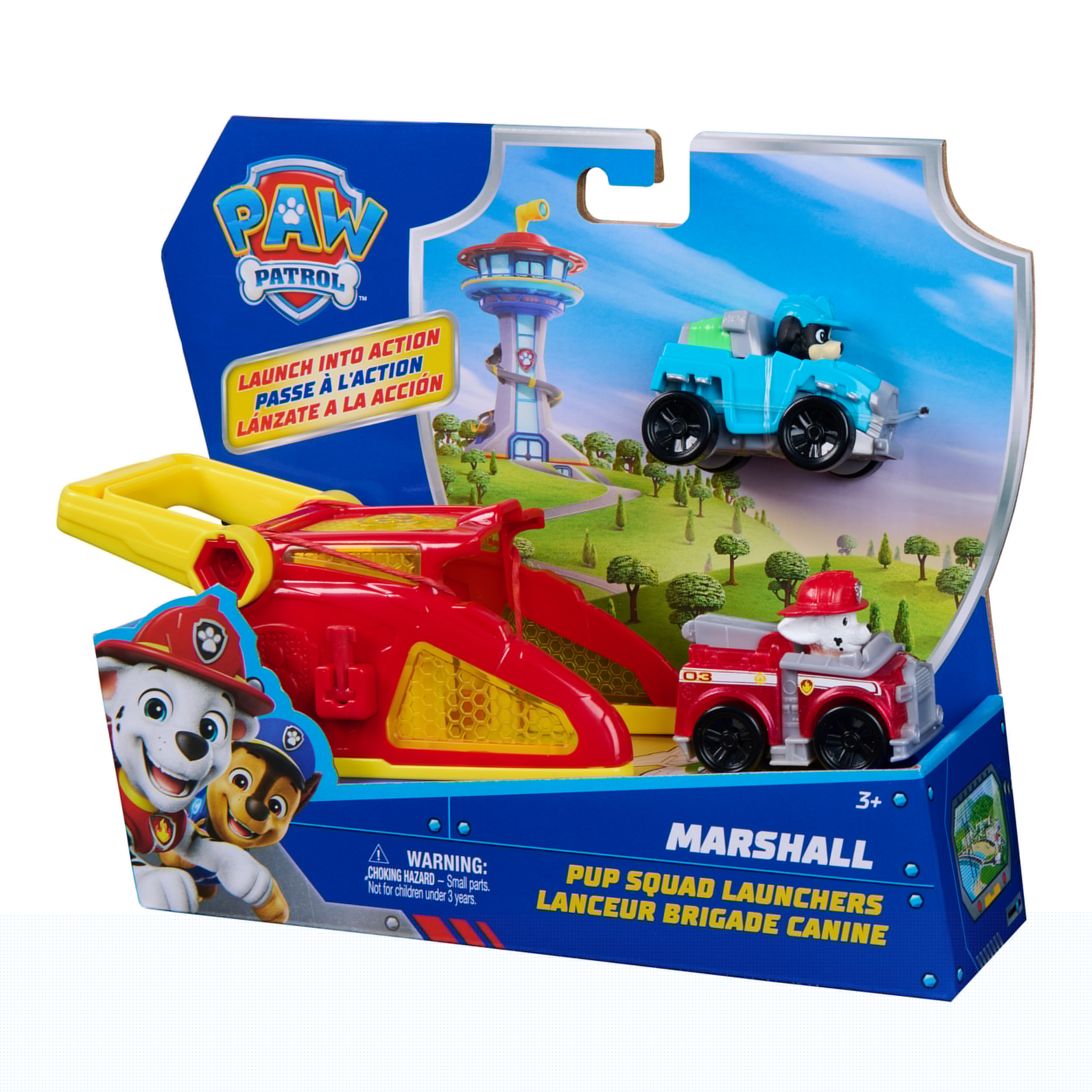 Spin Master Spielzeug-Auto »PAW Patrol – Pup Squad Launcher mit Marshall & Rex Fahrzeugen«
