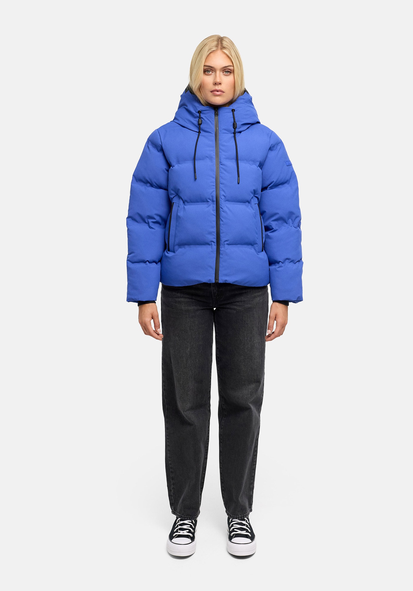 Marikoo "Paddie" mit Kapuze Winterjacke mit Kapuze und voluminöser Steppung