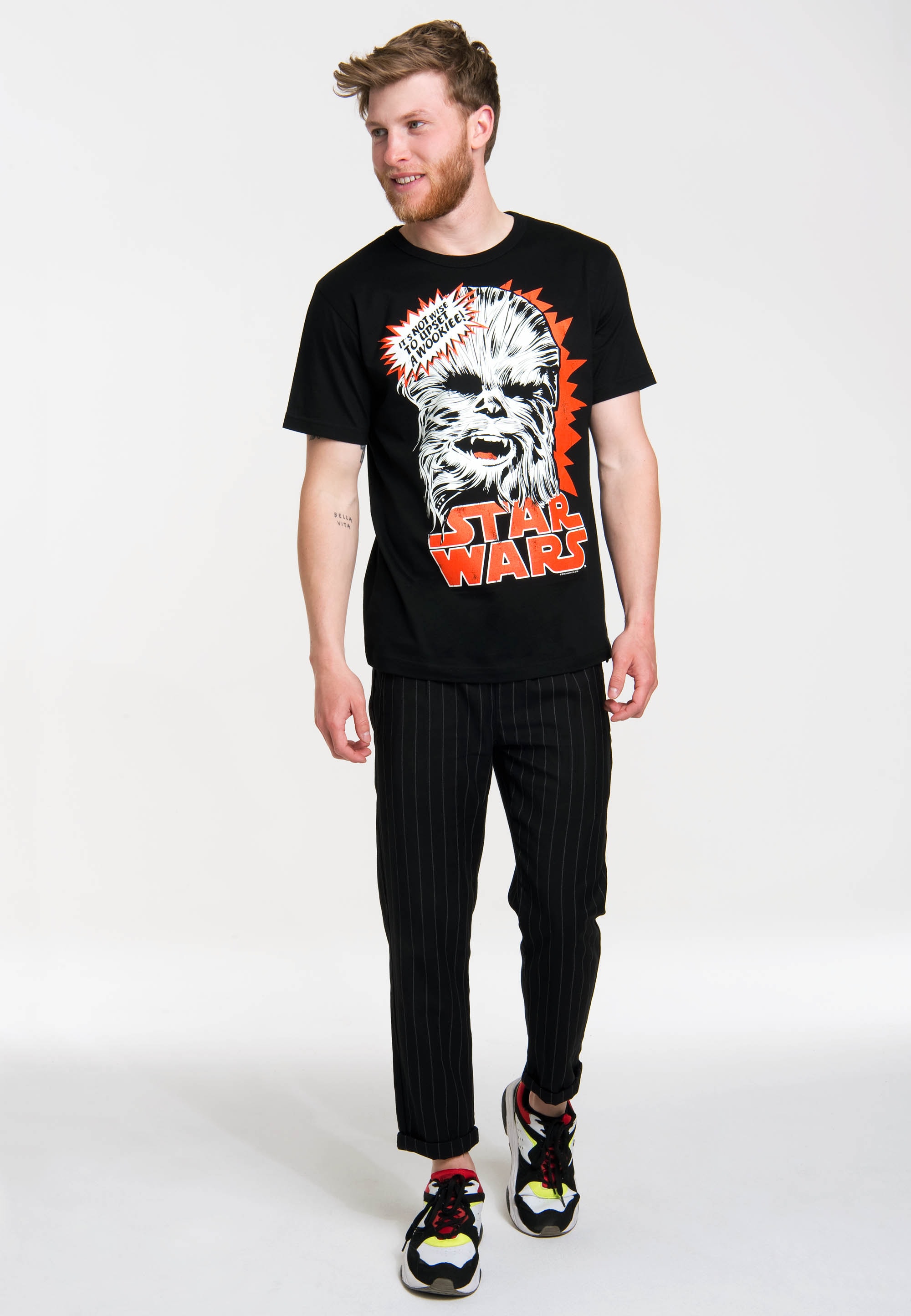 LOGOSHIRT "Chewbacca - Krieg der Sterne" mit Star Wars-Frontdruck