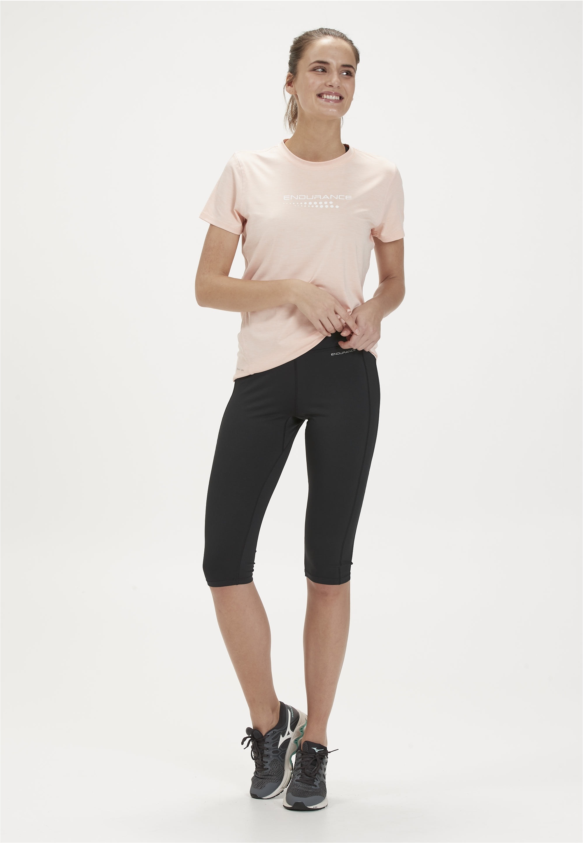 ENDURANCE Lauftights »ZENTA 3/4«, mit leichter Kompression