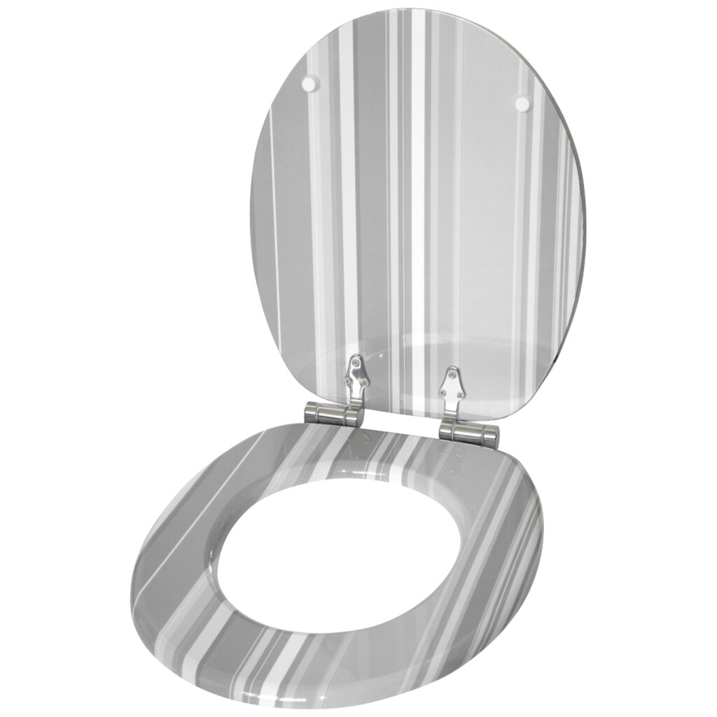 Sanilo WC-Sitz »Grey Stripes«