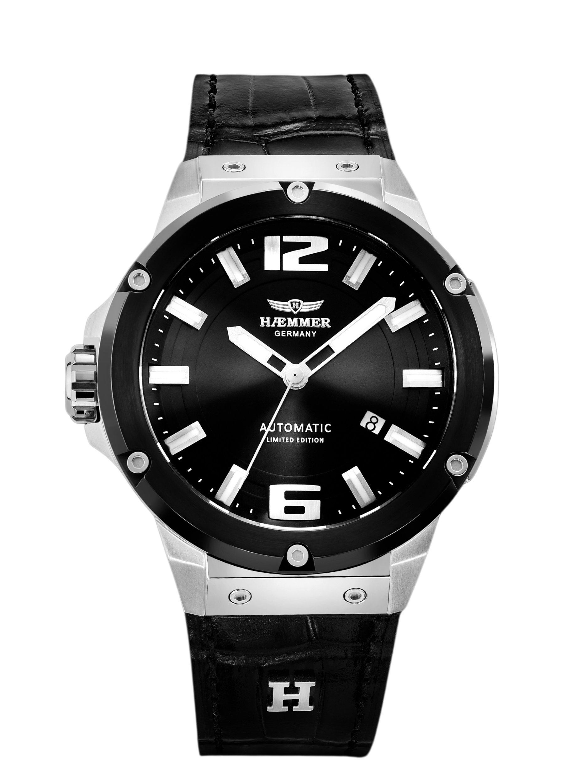 HAEMMER GERMANY Automatikuhr »MECHANO« Armbanduhr, Herrenuhr, Mechanische Uhr, analog, Tag