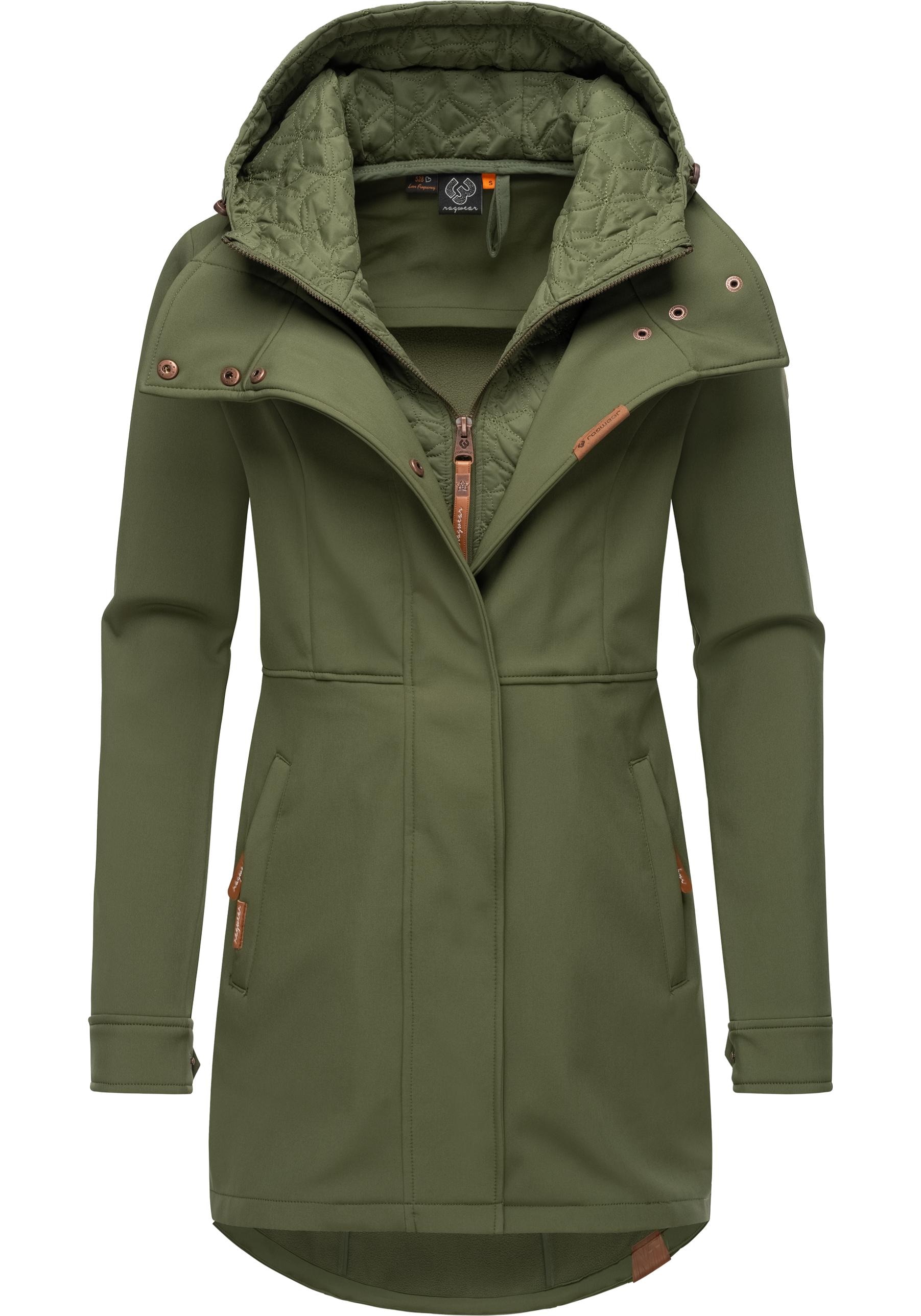 Ragwear Softshellmantel "Ybela", sportliche, gefütterte Outdoorjacke mit Ka günstig online kaufen