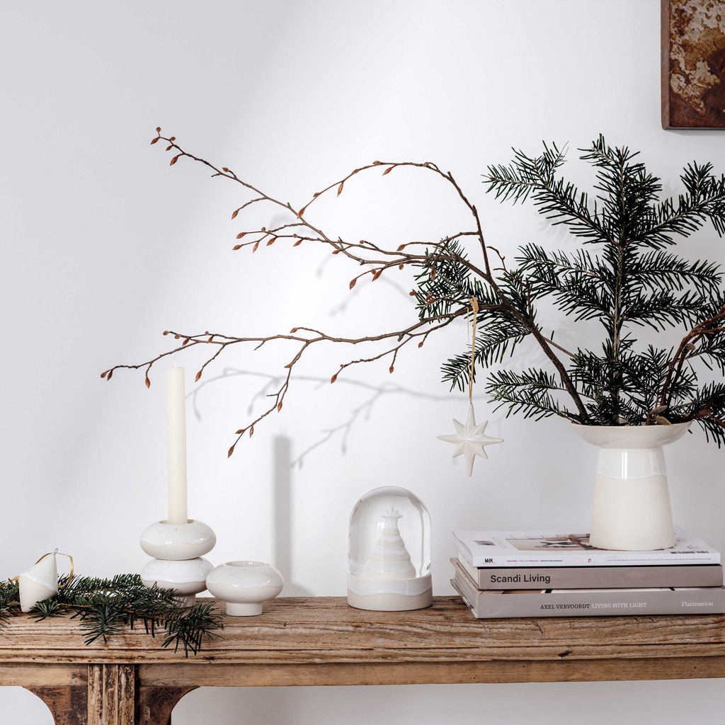 like. by Villeroy & Boch Weihnachtsfigur »Ornamente Doppelkegel Winter Glow 6er Set beige«
