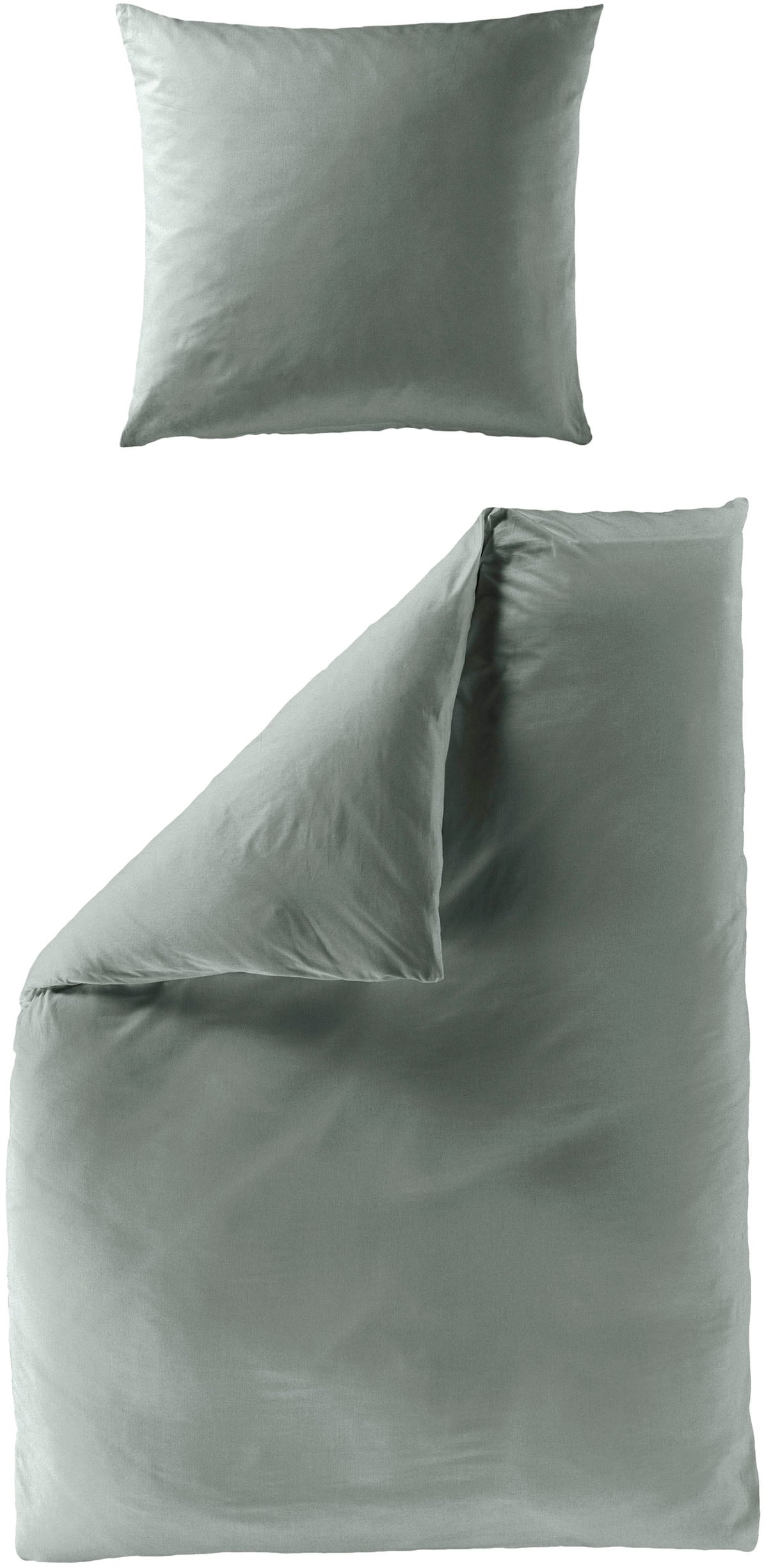 BIERBAUM Bettwäsche "Biber Uni" 2 Stk. tlg. Schlichtes Unidesign: Zeitlos u günstig online kaufen