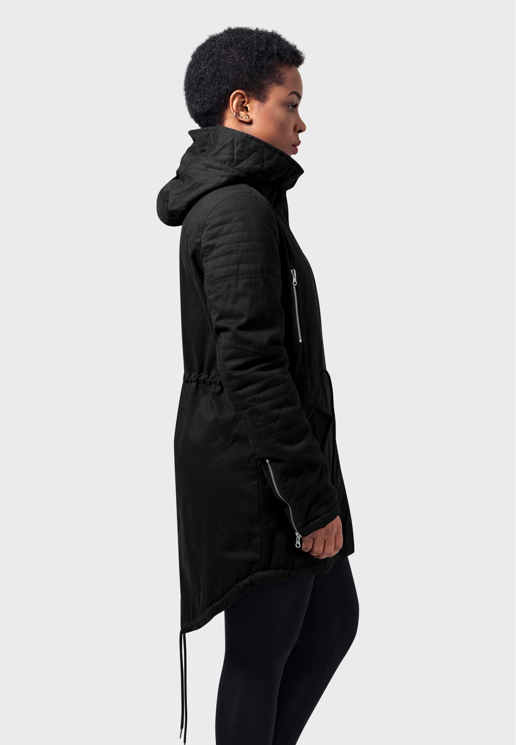 URBAN CLASSICS Parka »Urban Classics Damen Ladies Sherpa Lined Cotton Parka« 1 Stk. tlg. mit Kapuze