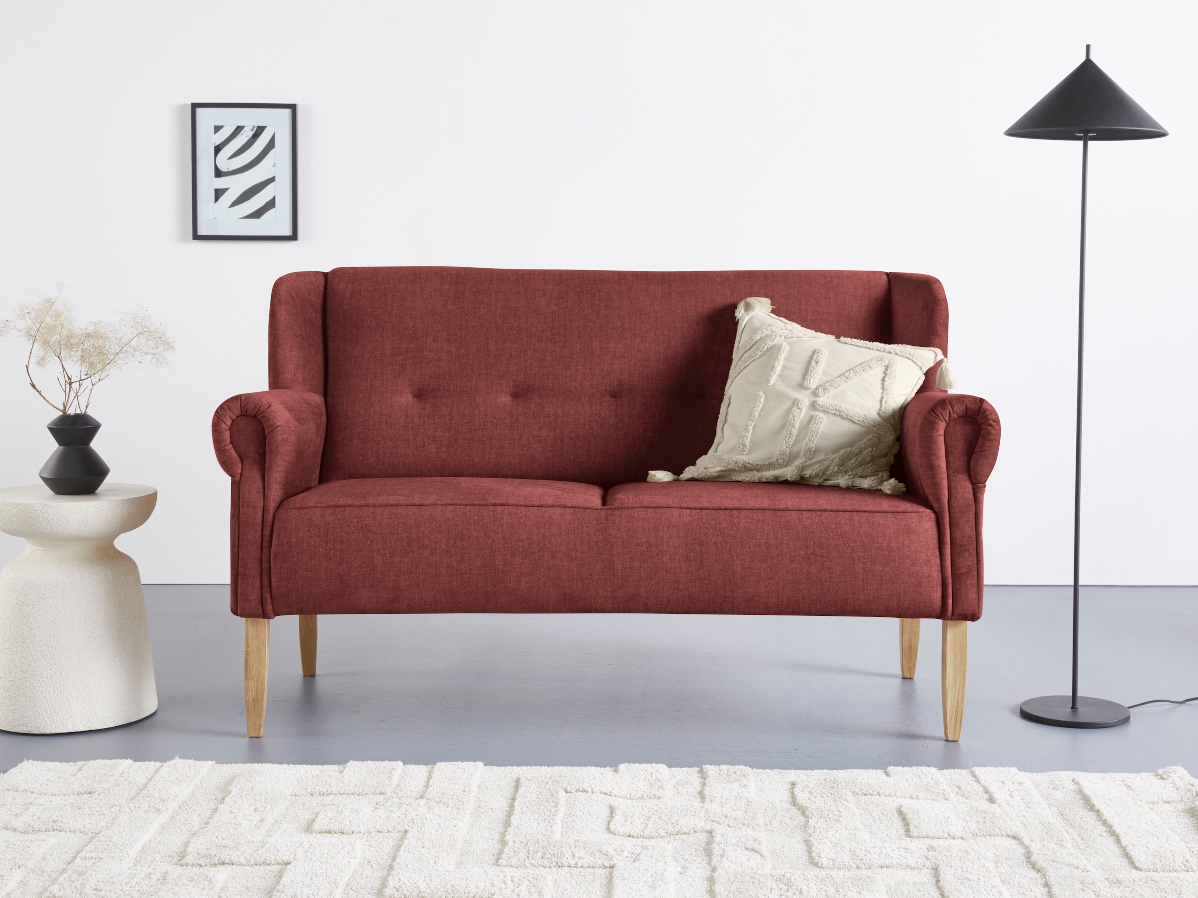 Home affaire Küchensofa "Moro Couch mit Federkern, bequem, Breite" in verschiedenen Stoffe und Farben