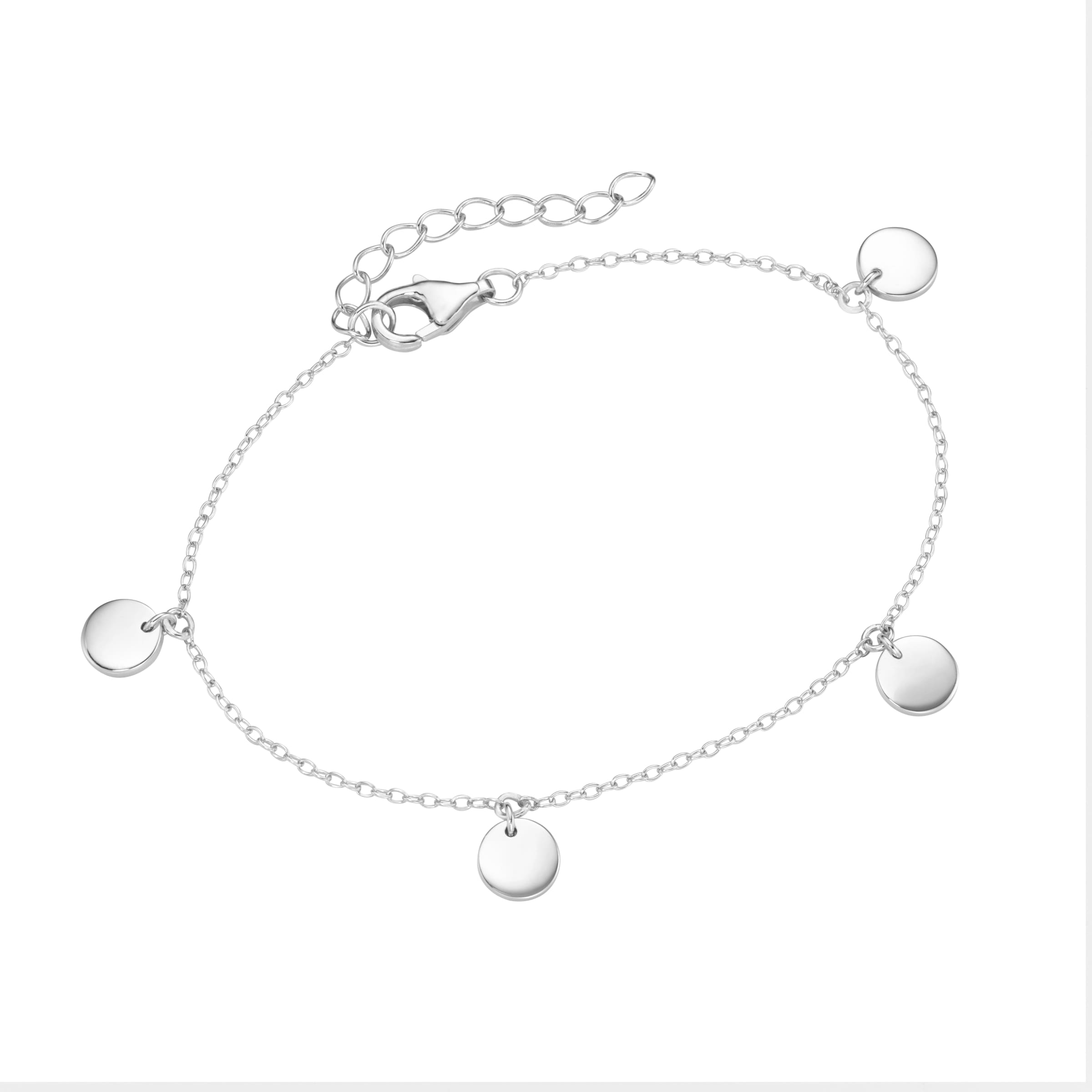 Smart Jewel Armband »mit runden Plättchen, Silber 925«