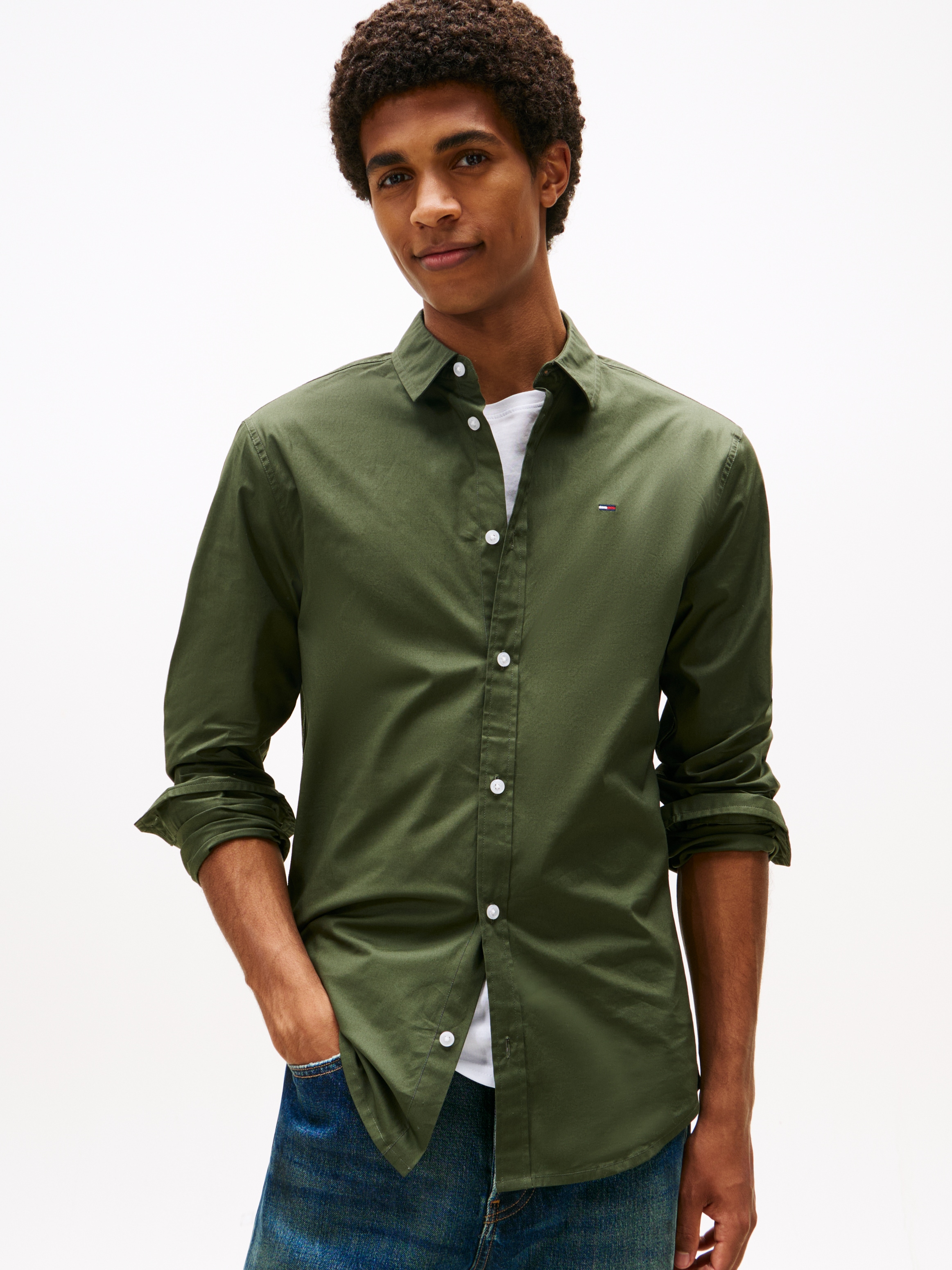 Tommy Jeans Langarmhemd "Sabim Stretch Hemd Shirt", Stretch Hemd, Premium, günstig online kaufen