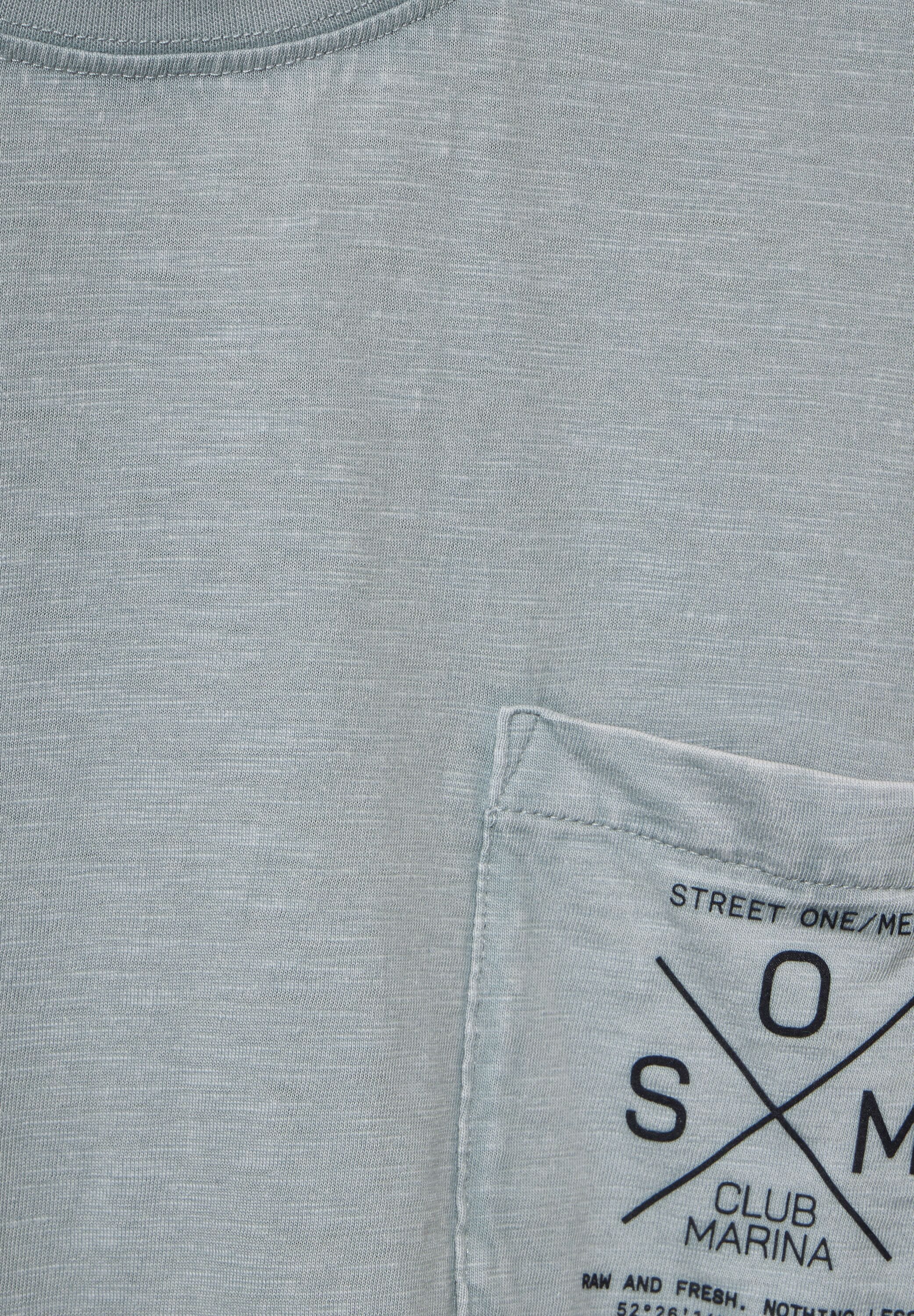 STREET ONE MEN T-Shirt, mit Brusttasche