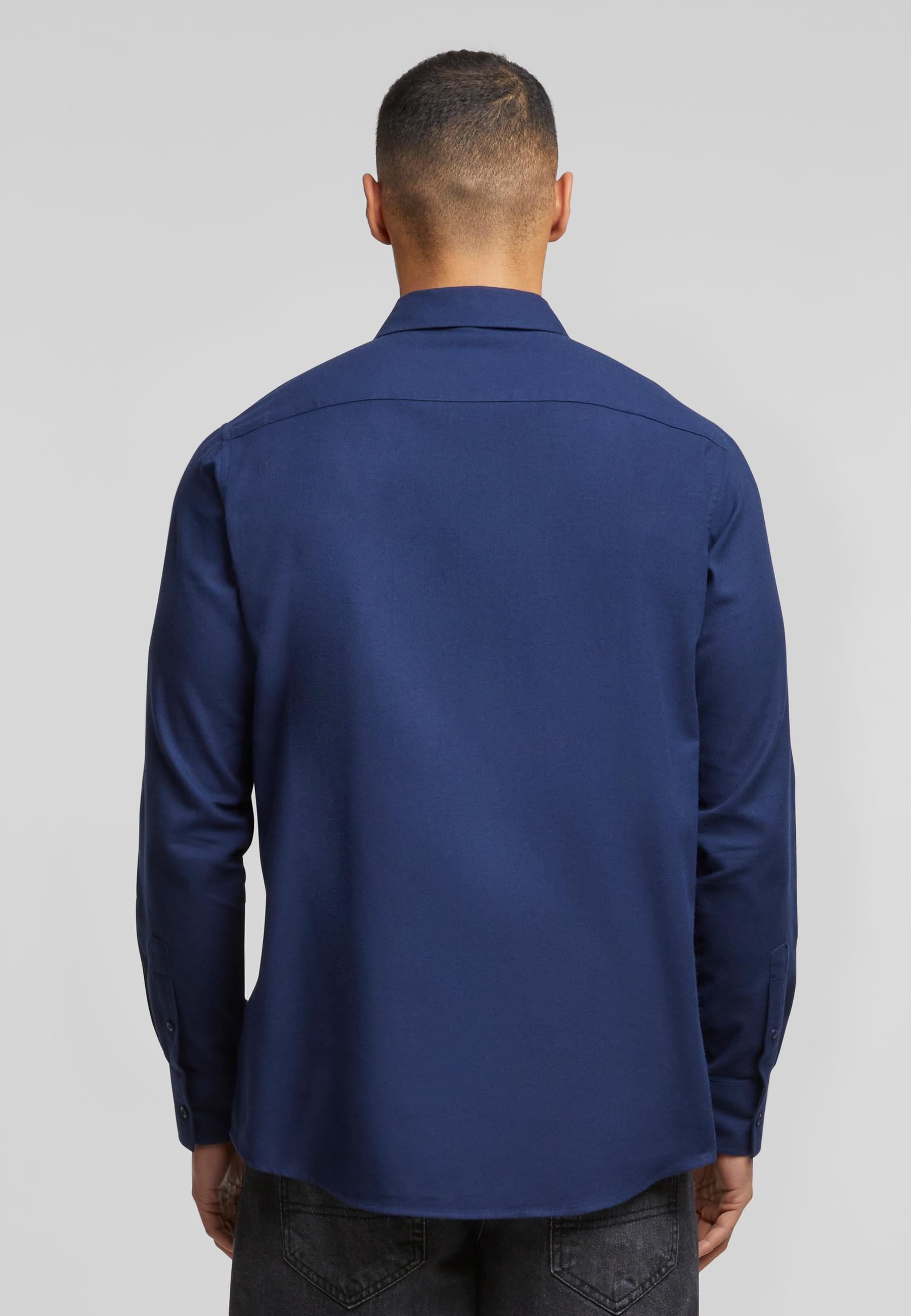 URBAN CLASSICS Langarm-Poloshirt »Urban Classics Herren Flanell Shirt«, (1 tlg.)