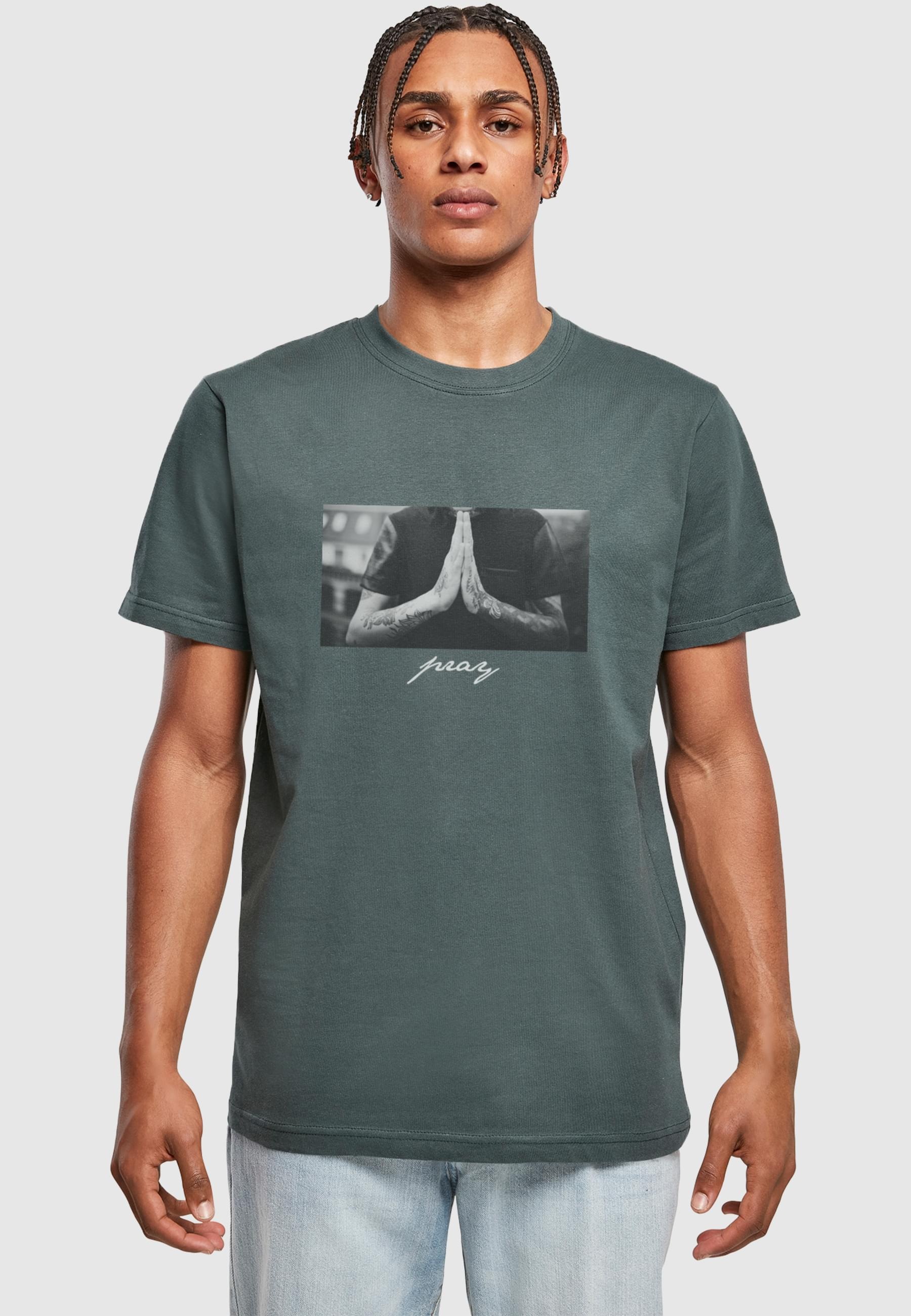 MisterTee T-Shirt »MisterTee Herren Pray Tee«, (1 tlg.)