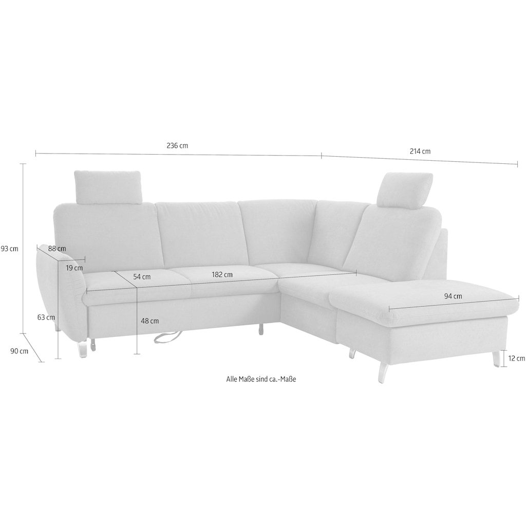 sit&more Ecksofa »Daytona«