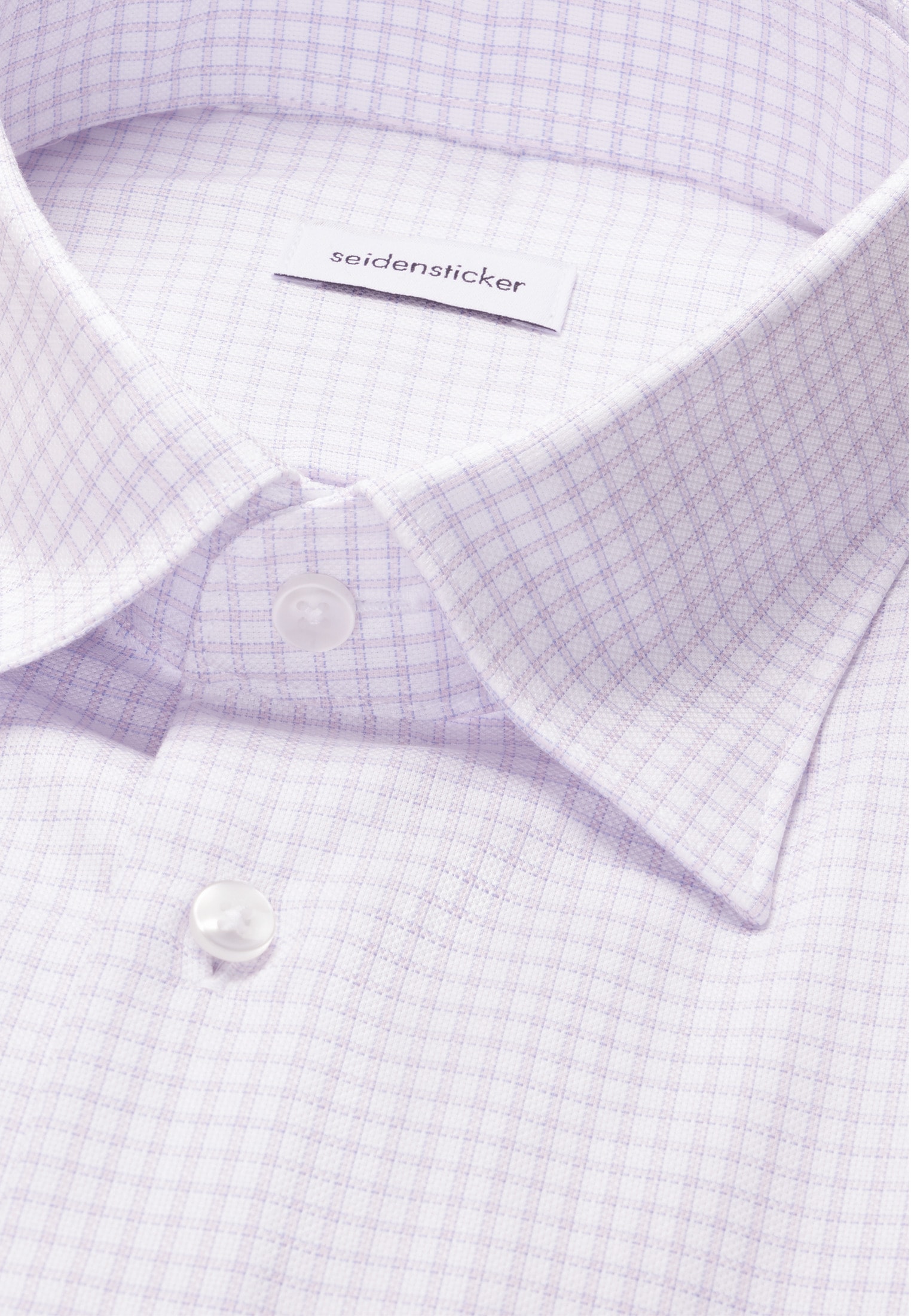 seidensticker Businesshemd »Schwarze Rose« Shaped 1/2 Covered-Button-Down-Kragen Karo