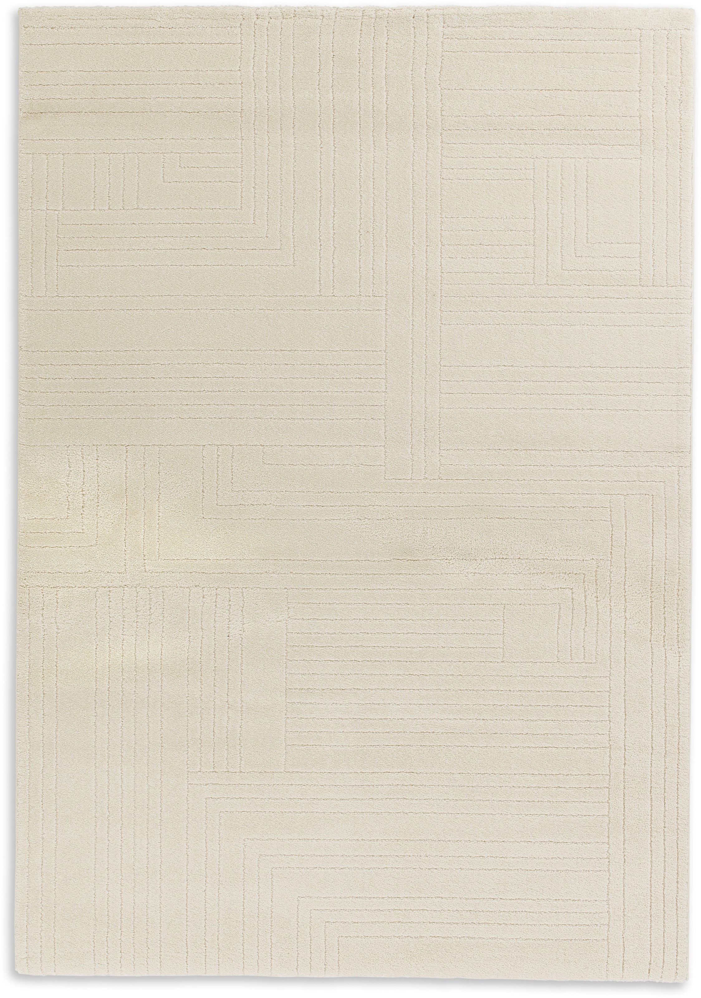 Thumbnail - SCHÖNER WOHNEN-Kollektion Teppich "Pure 6317-242" rechteckig 22 mm Höhe Kurzflor, Hoch Tief Struktur, Wohnzimmer, Schöne...