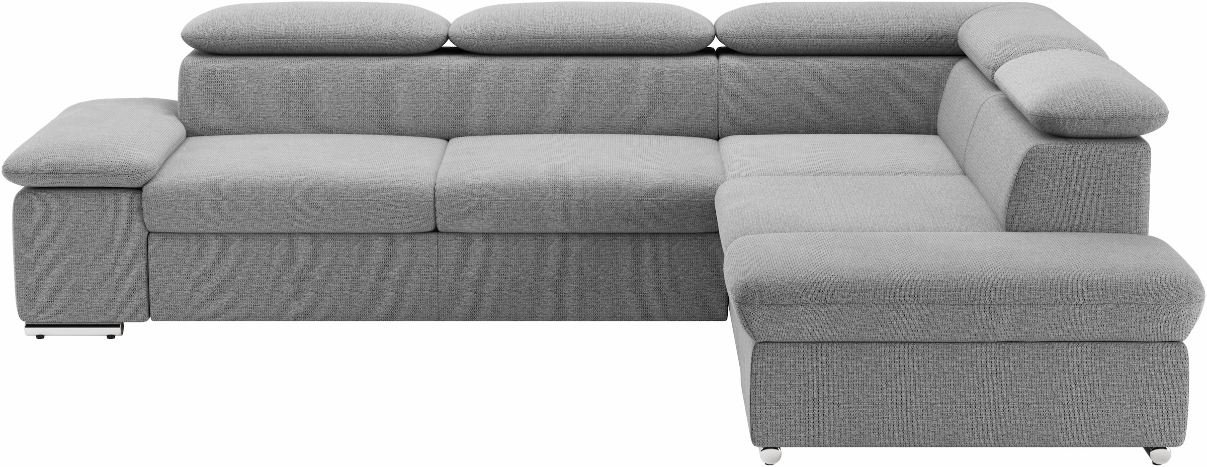 sit&more Ecksofa "Valantine L-Form, B: 272 cm, Armteilverstellung, Kopfteilverstellung" optional Schlaffunktion, Komfortsofa, modern