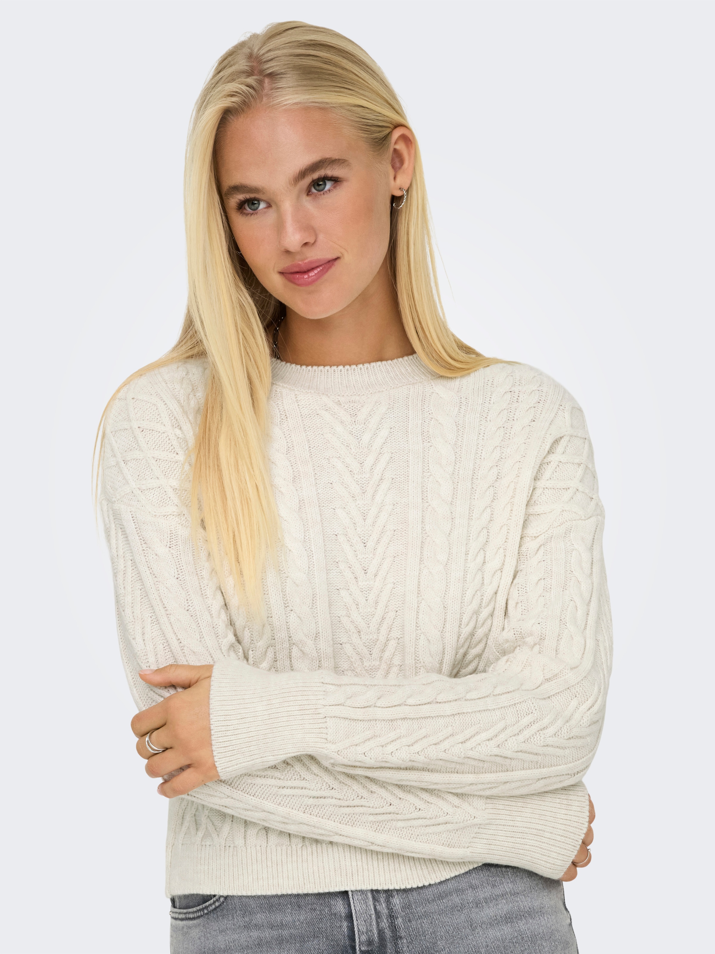 ONLY Strickpullover "ONLSOFIE LS CABEL PULLOVER EX KNT" günstig online kaufen