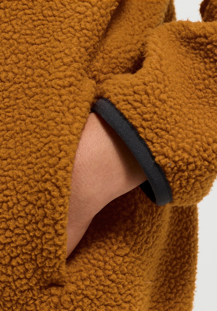 Jack Wolfskin Fleecejacke »LITE CURL FZ K« atmungsaktiv, Übergangsjacke, aufgesetzte Brusttasche mit Zipper
