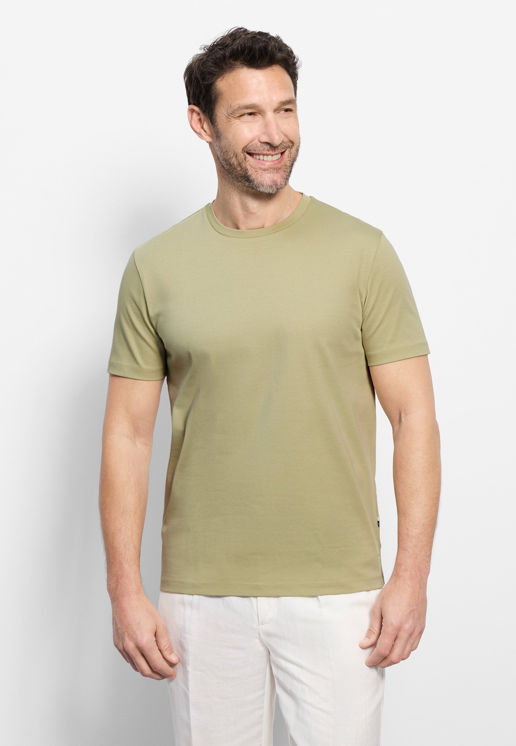 OLYMP T-Shirt "OLYMP Casual Wirk, T-Shirt"