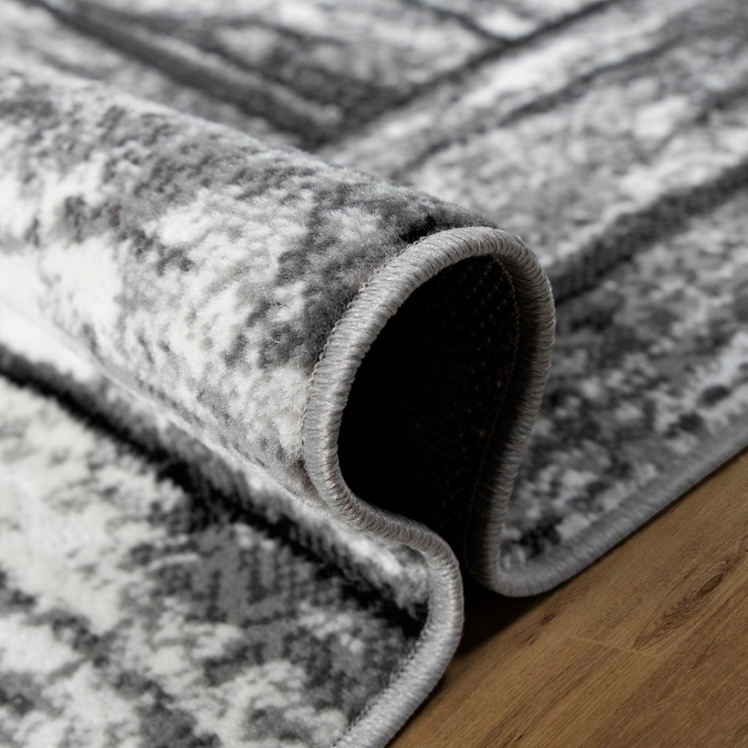 Home affaire Teppich »Sierning«, rechteckig, Kurzflor, Design,in BAUR besonders weichem mit modernes | Flor, kaufen Holzoptik