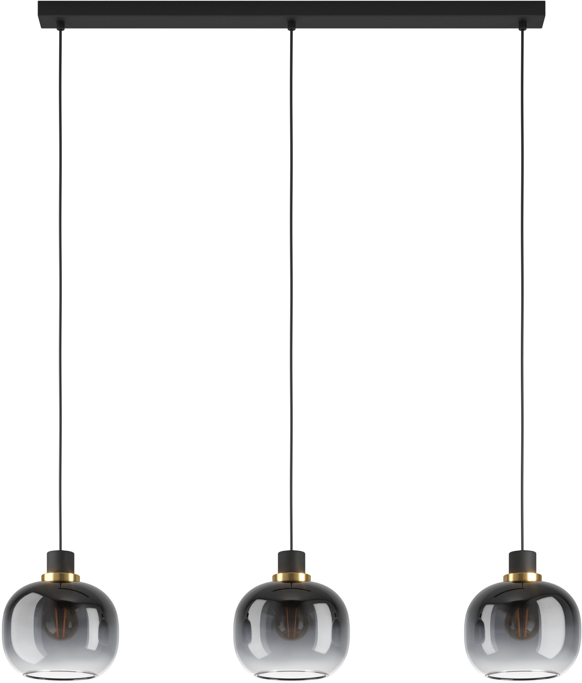 EGLO Hängeleuchte »OILELLA Pendellampe - Stahl - E27 - 3X40W - IP20« E27 1 Stk. Hängelampe, Deckenlampe, Wohnzimmer, Esszimmer, L95 x B19 x H110 cm