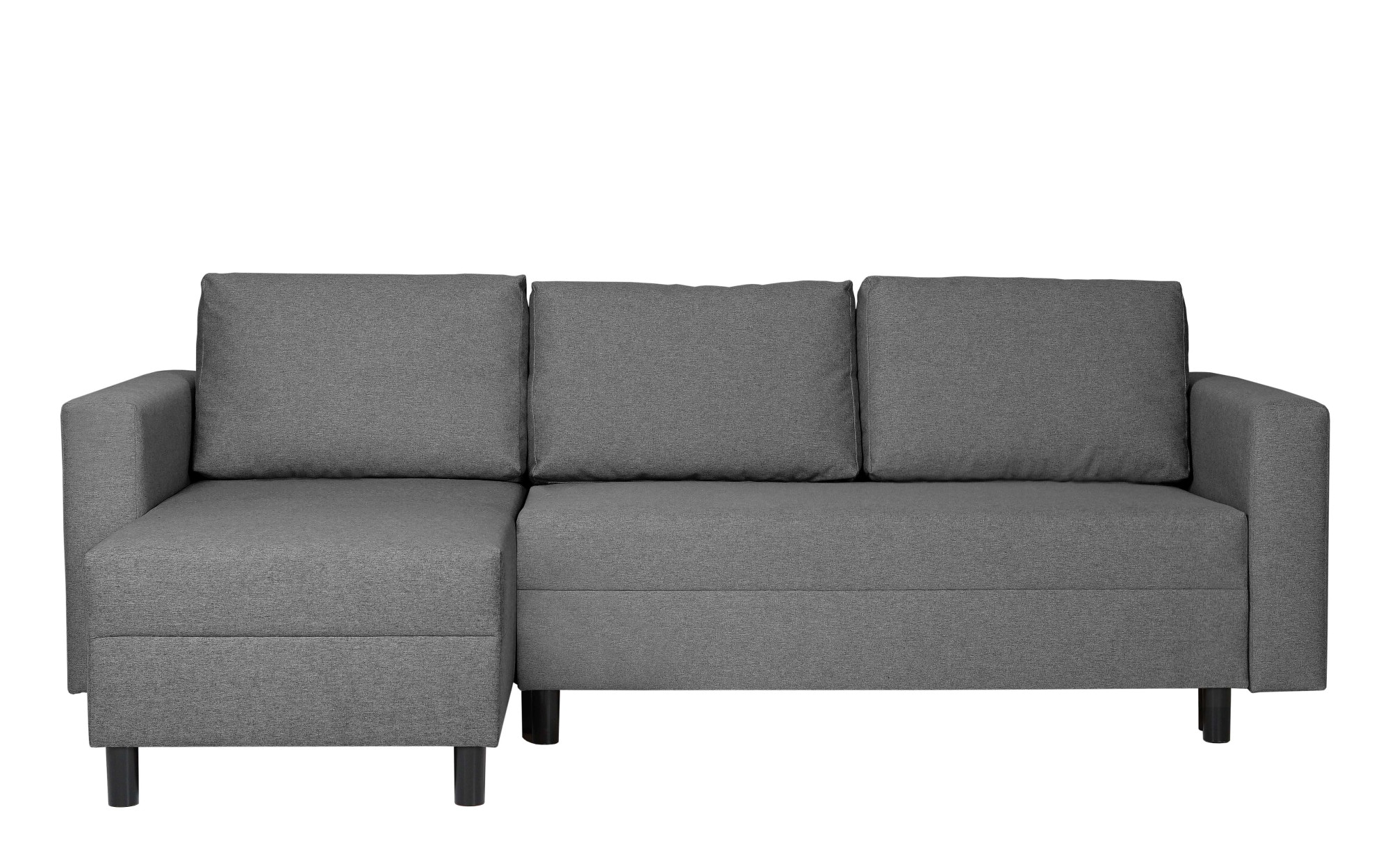 INOSIGN Ecksofa »GLENOE Schlafsofa mit Bettkasten, Recamiere beidseitig montierbar«, L-Form, Maße B/T/H: 230/135/84,5 cm, Velvet & Struktur weich