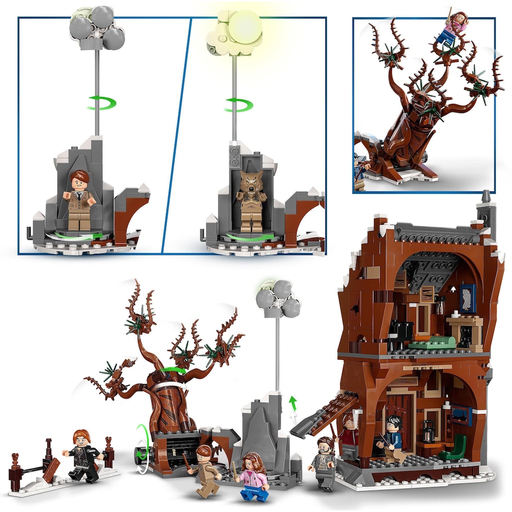 LEGO® Konstruktionsspielsteine »Heulende Hütte und Peitschende Weide (76407), LEGO® Harry Potter«, (777 St.)