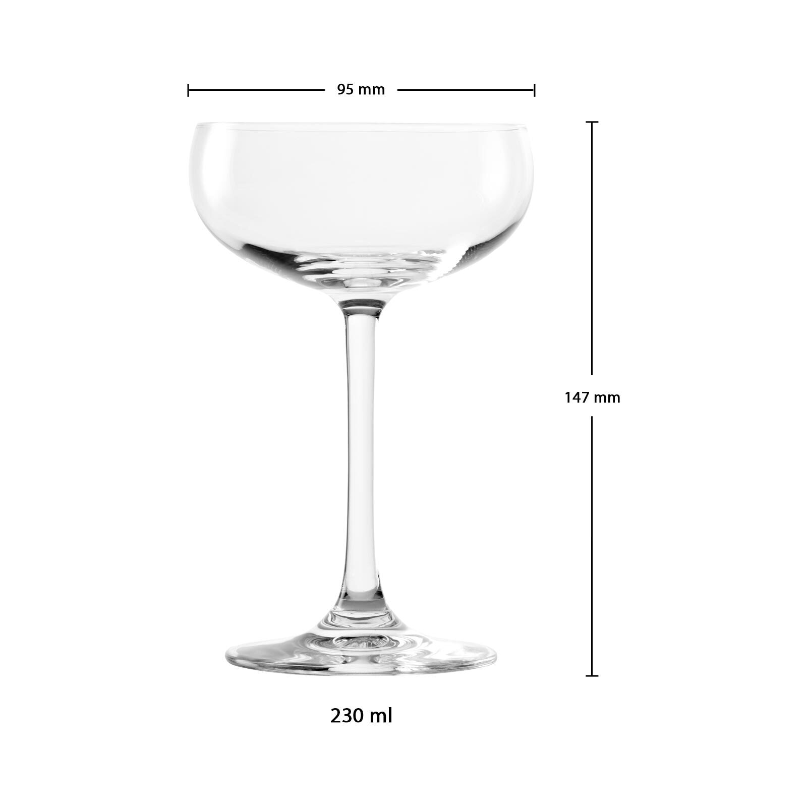 Stölzle Champagnerglas »Sektschalen Jive 230 ml 6er Set transparent«