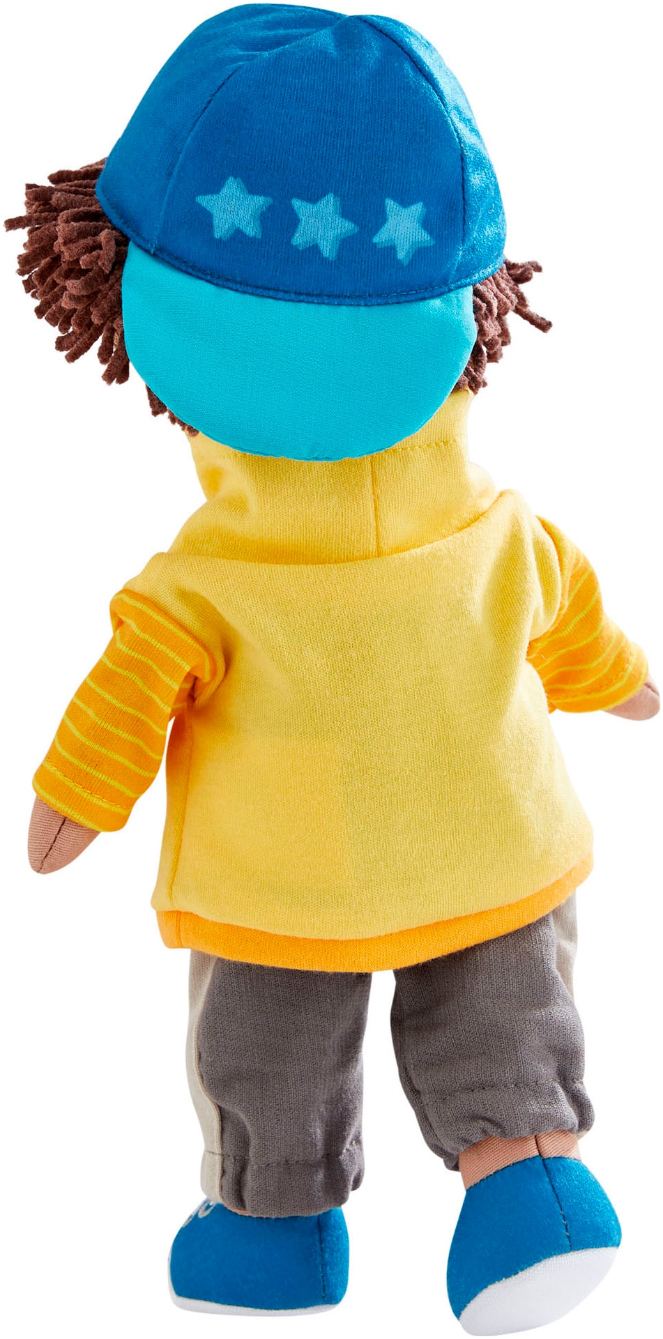 Haba Stoffpuppe »Bruno«, Mit Sweatshirt, Hose und Cap