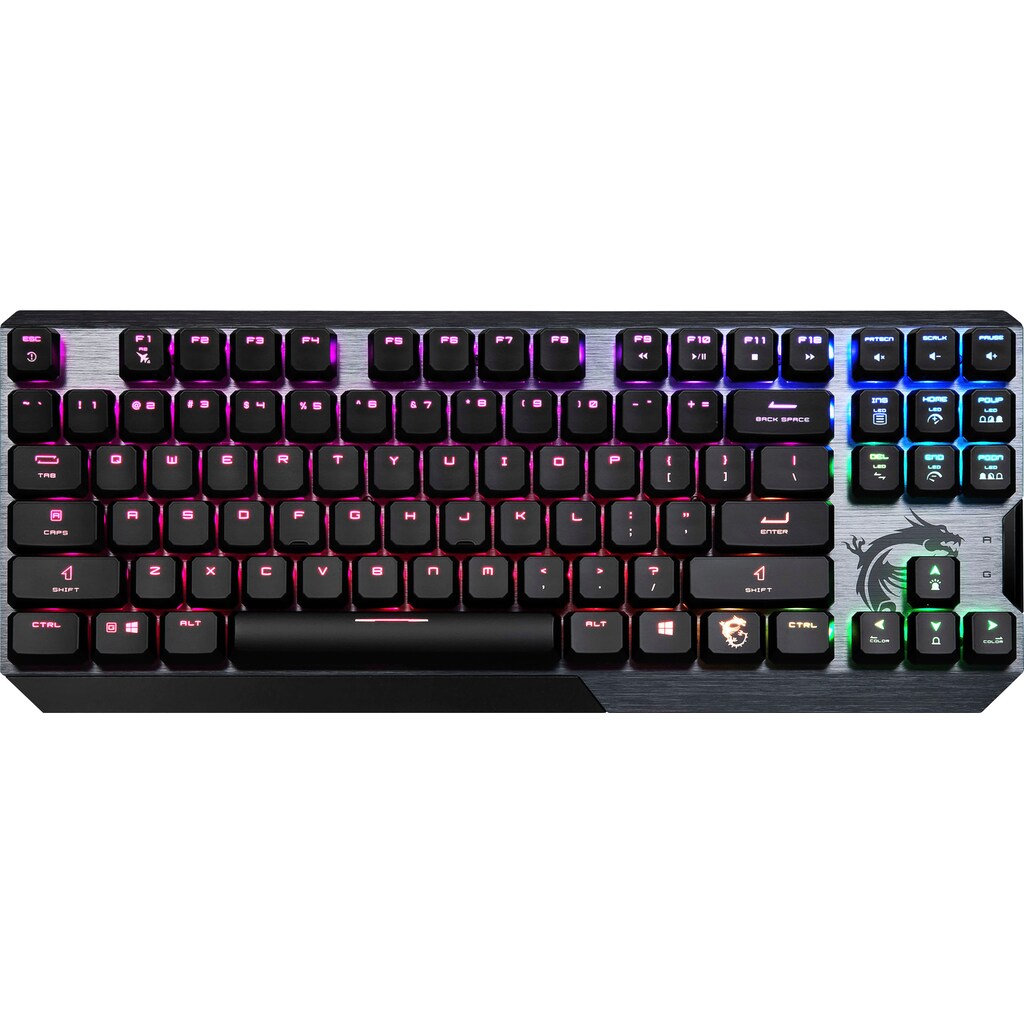 MSI Gaming-Tastatur »Vigor GK50 LOW PROFILE TKL DE (QWERTZ)«, (USB-Anschluss)