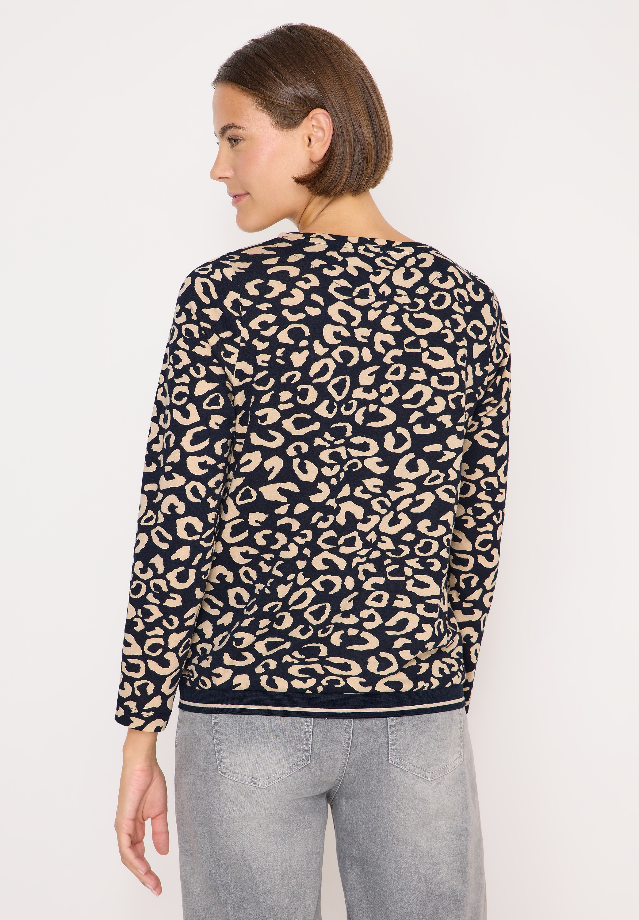 Cecil Langarmshirt, mit U-Boot-Ausschnitt