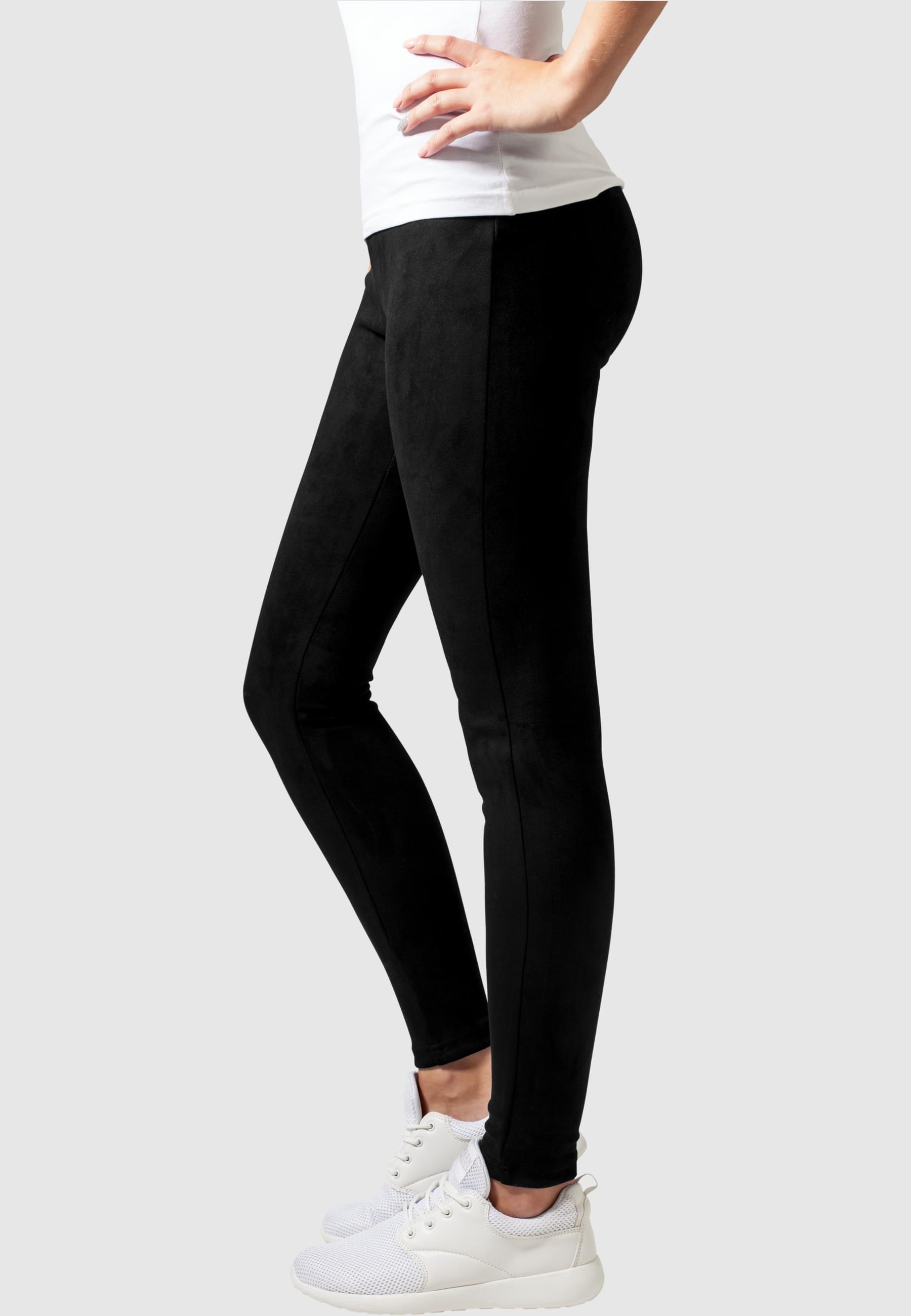 URBAN CLASSICS Leggings »Urban Classics Damen Ladies Imitation Suede Leggings«, (1 tlg.)
