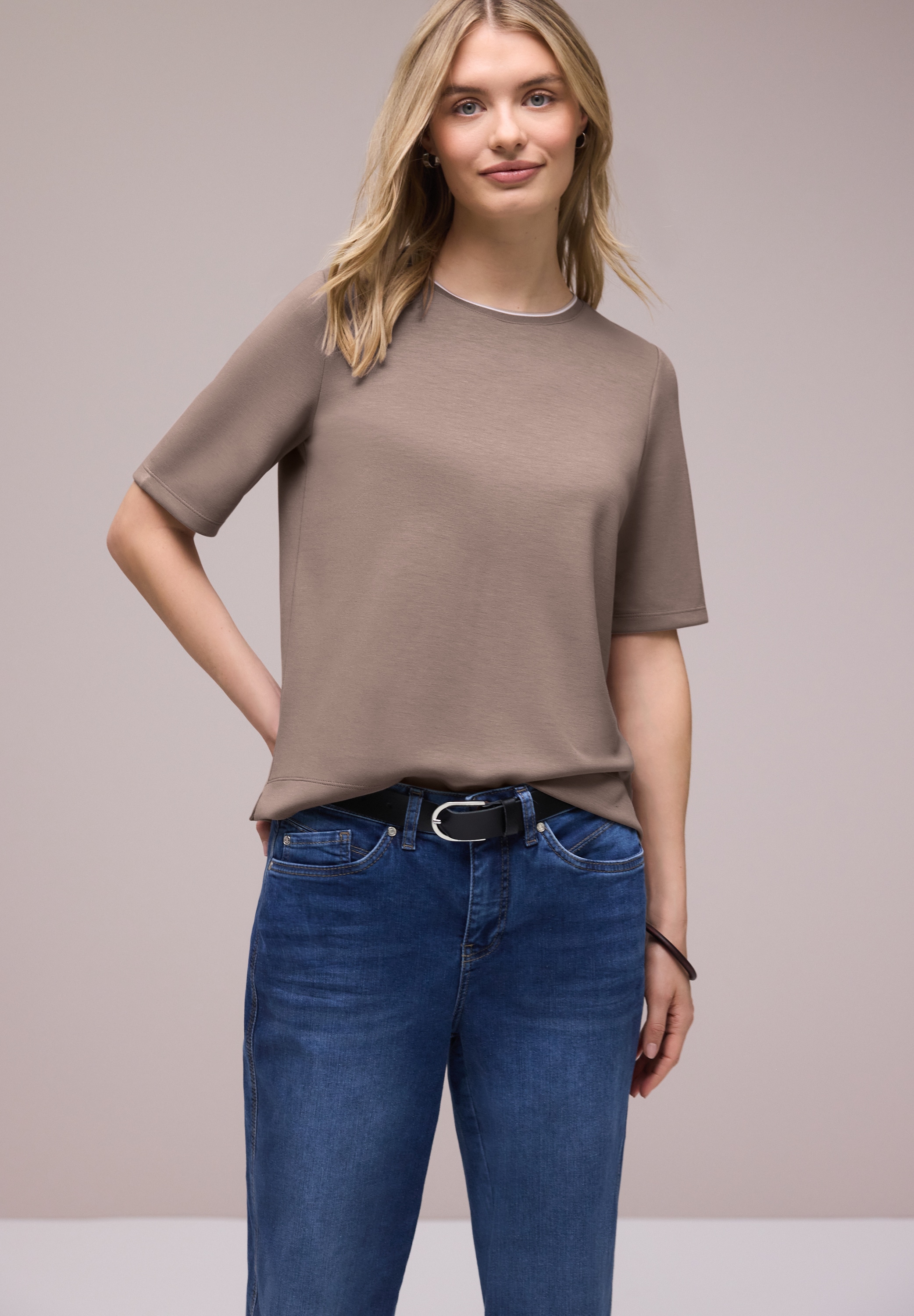 STREET ONE Rundhalsshirt günstig online kaufen