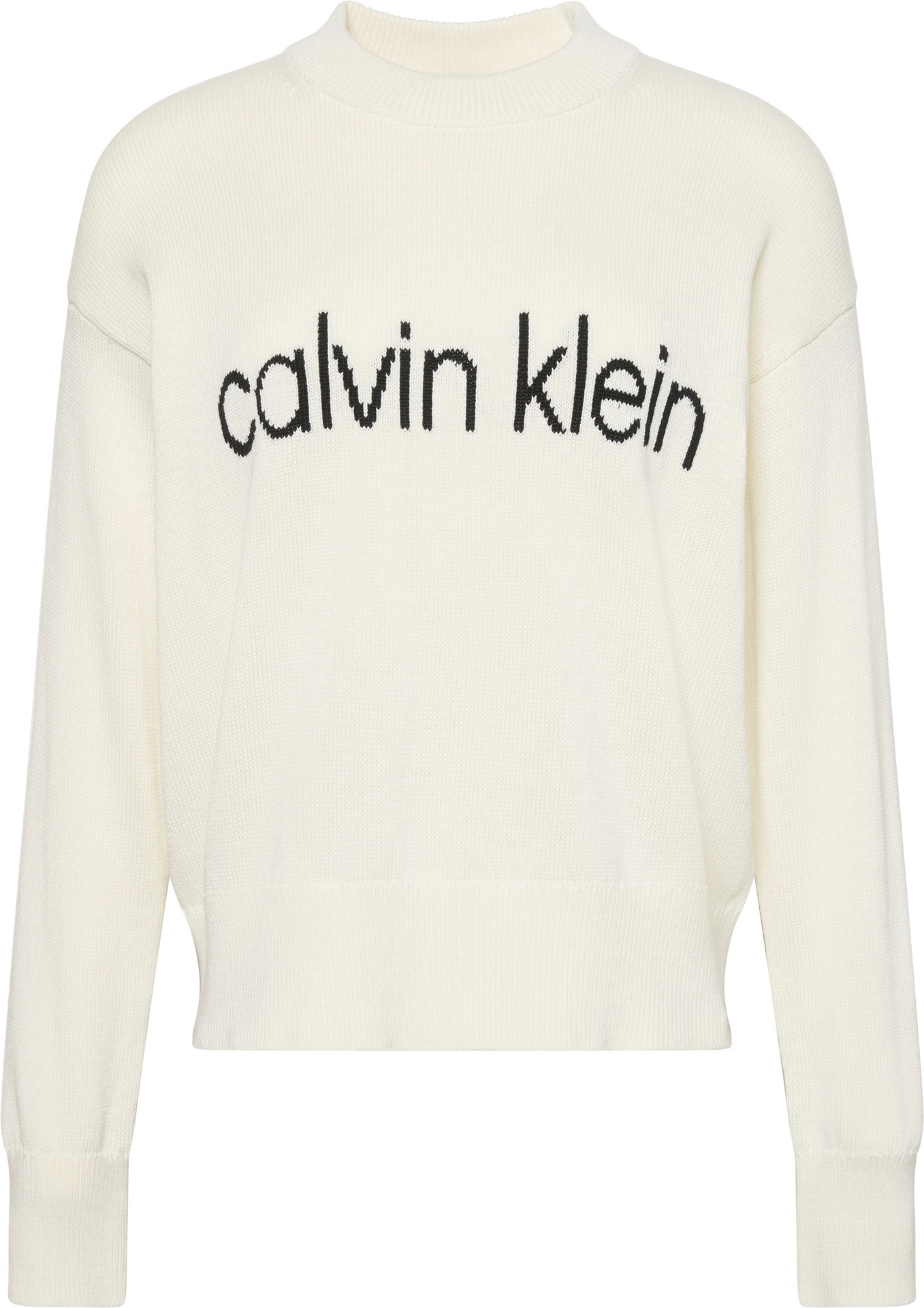 Calvin Klein Jeans Strickpullover »Cotton Graphic Pullover«, Mit Rundhalsausschnitt