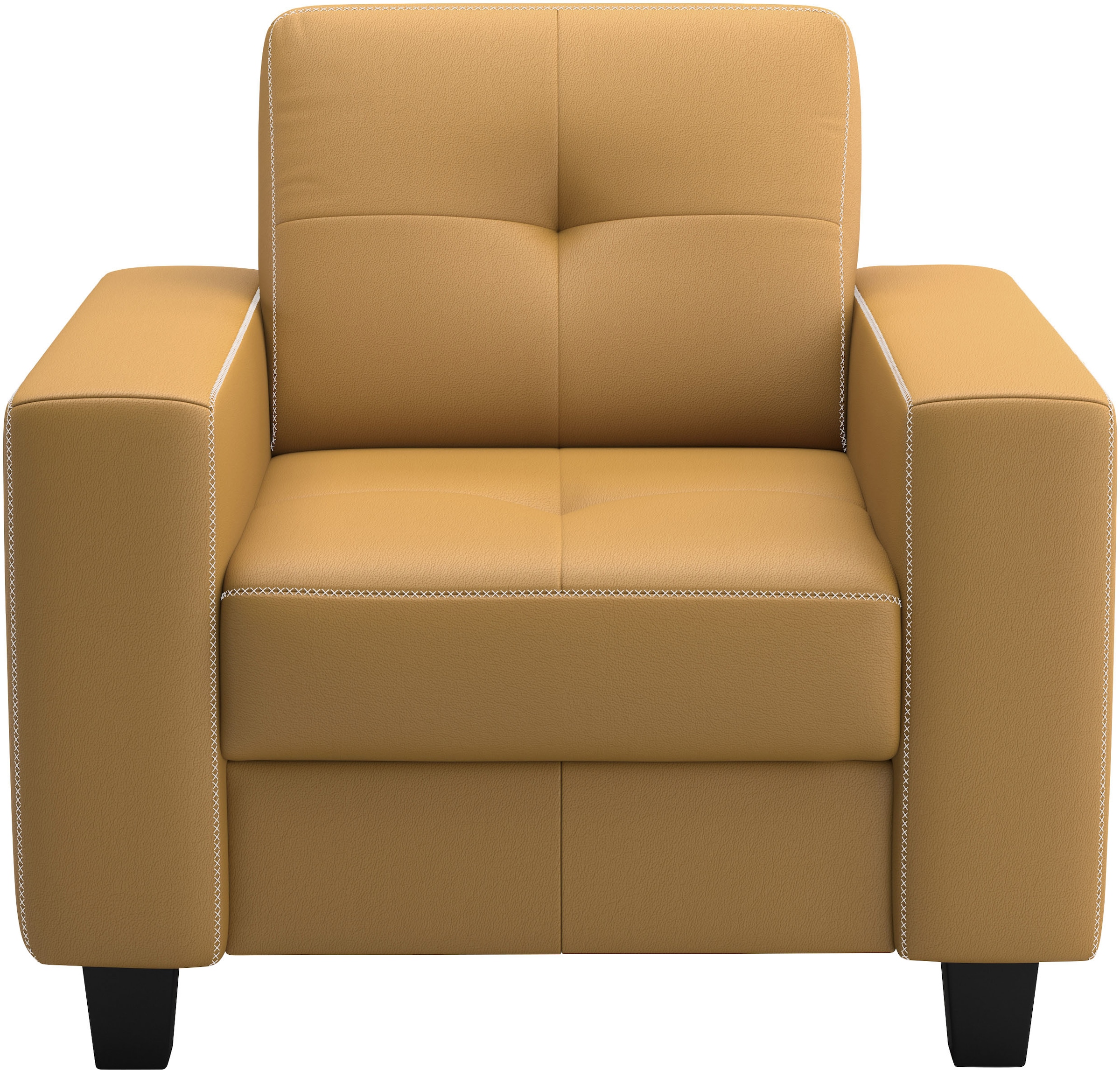 Home affaire Sessel "Varese" Kreuznaht in beige günstig online kaufen